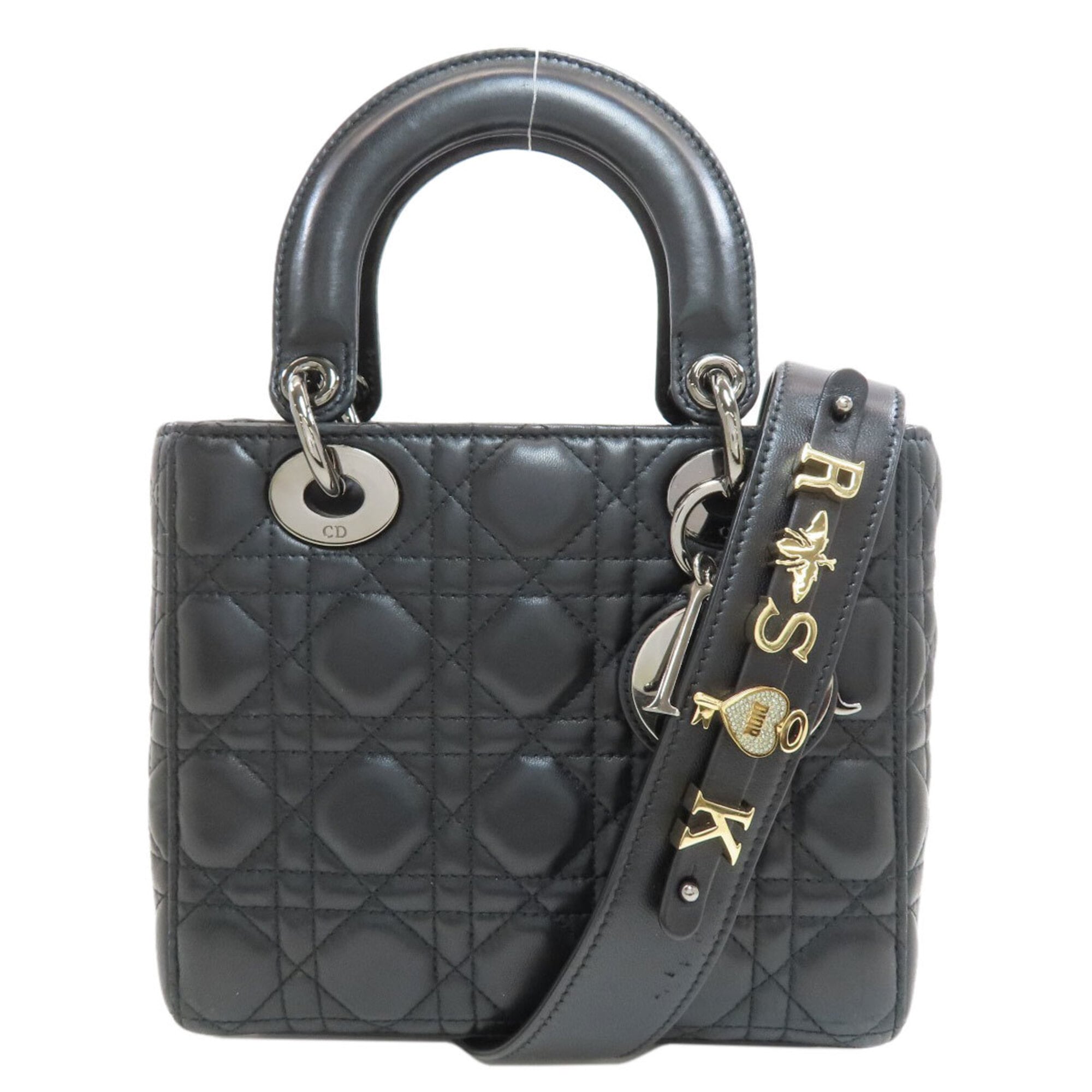 Christian Dior Black Leather Handbag (Pre-Owned)