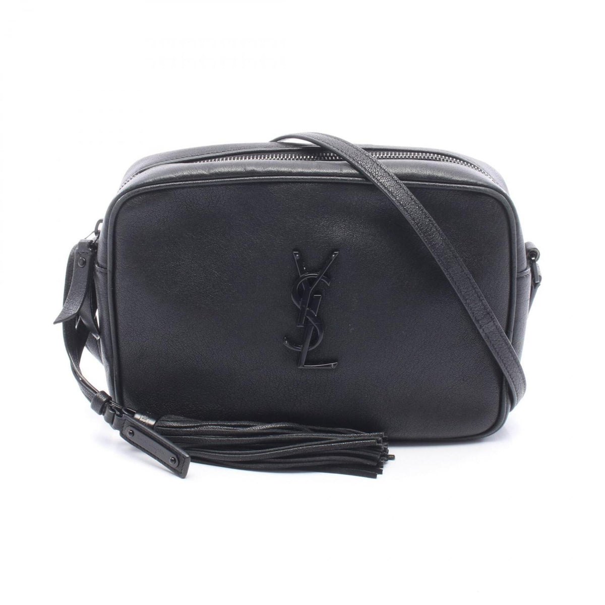 Yves Saint Laurent Black Leather Handbag Shoulder Bag (Pre-Owned)