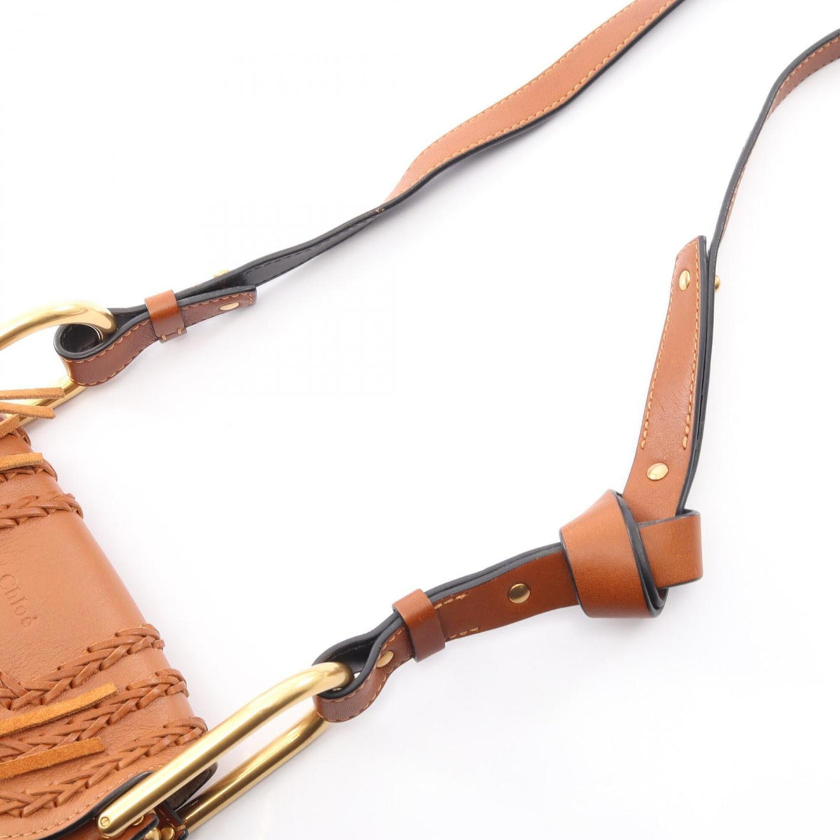 Chloé Brown Leather Suede Handbag Shoulder Bag (Pre-Owned)