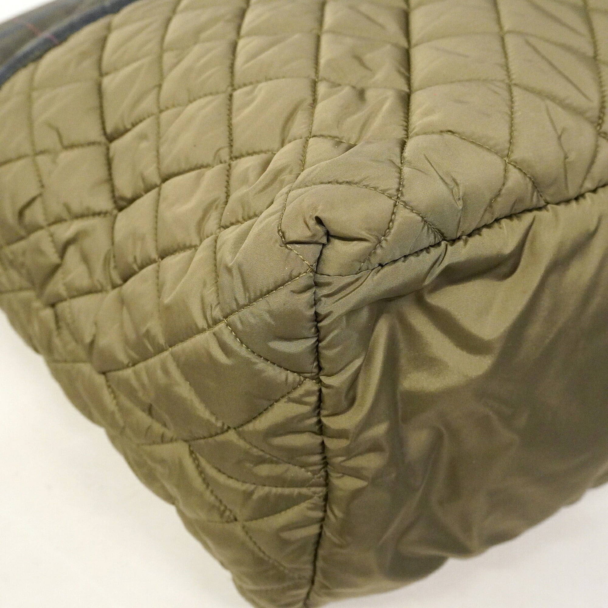 Chanel Khaki Nylon Handbag (Pre-Owned)