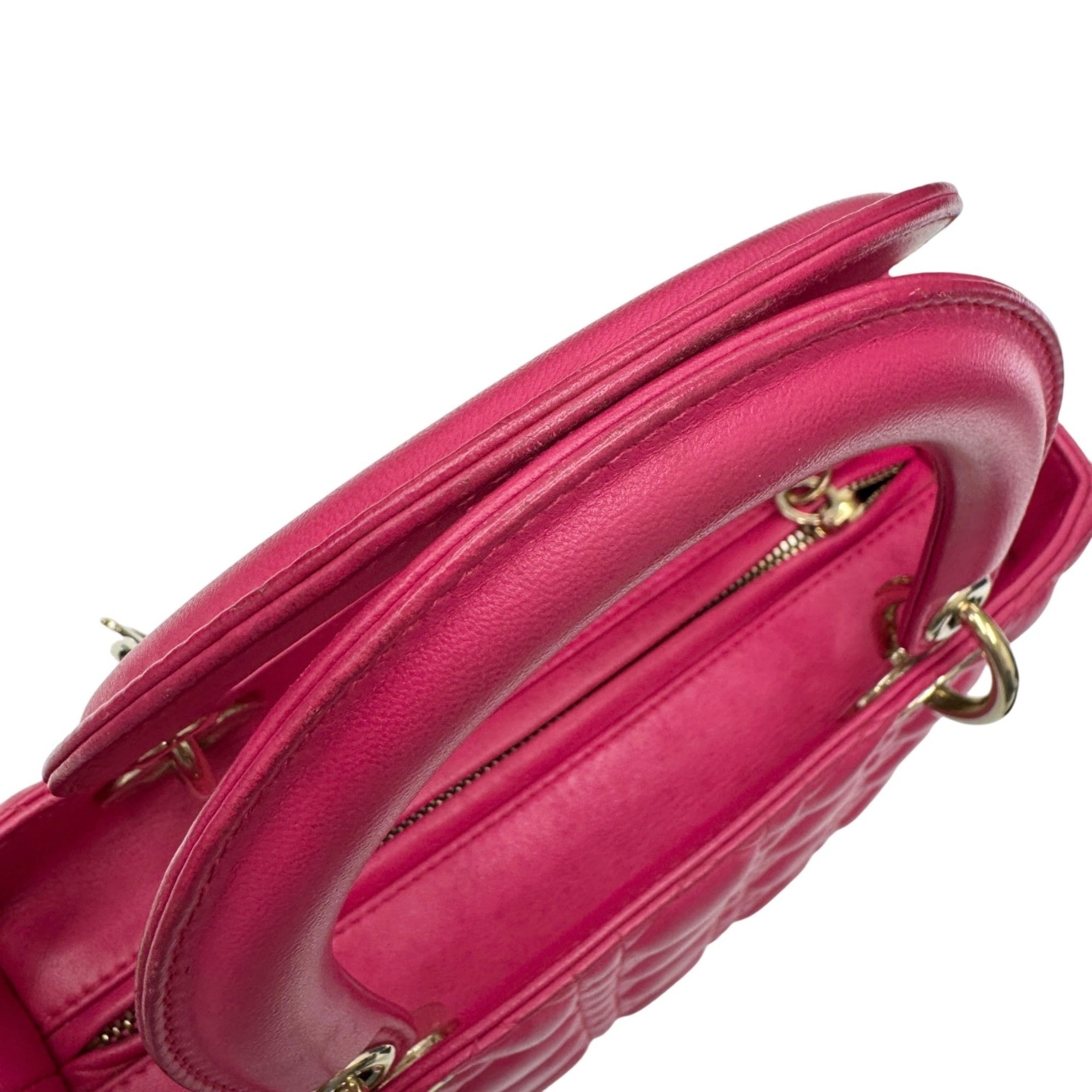 Christian Dior Pink Leather Handbag (Pre-Owned)