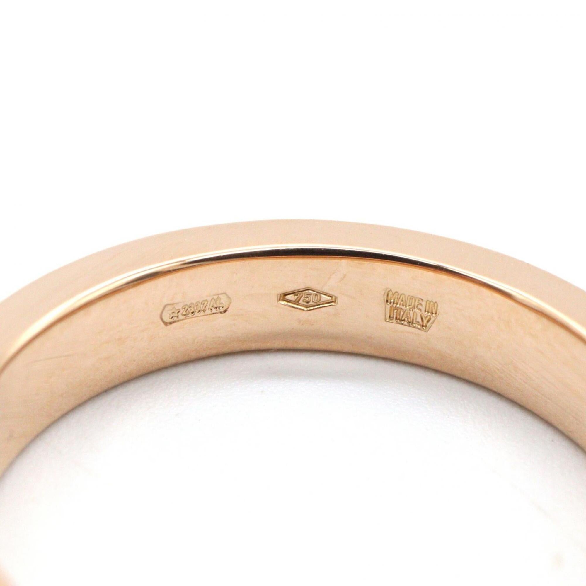Bvlgari Gold Clear Pink Gold (18K) Band Ring (Pre-Owned)