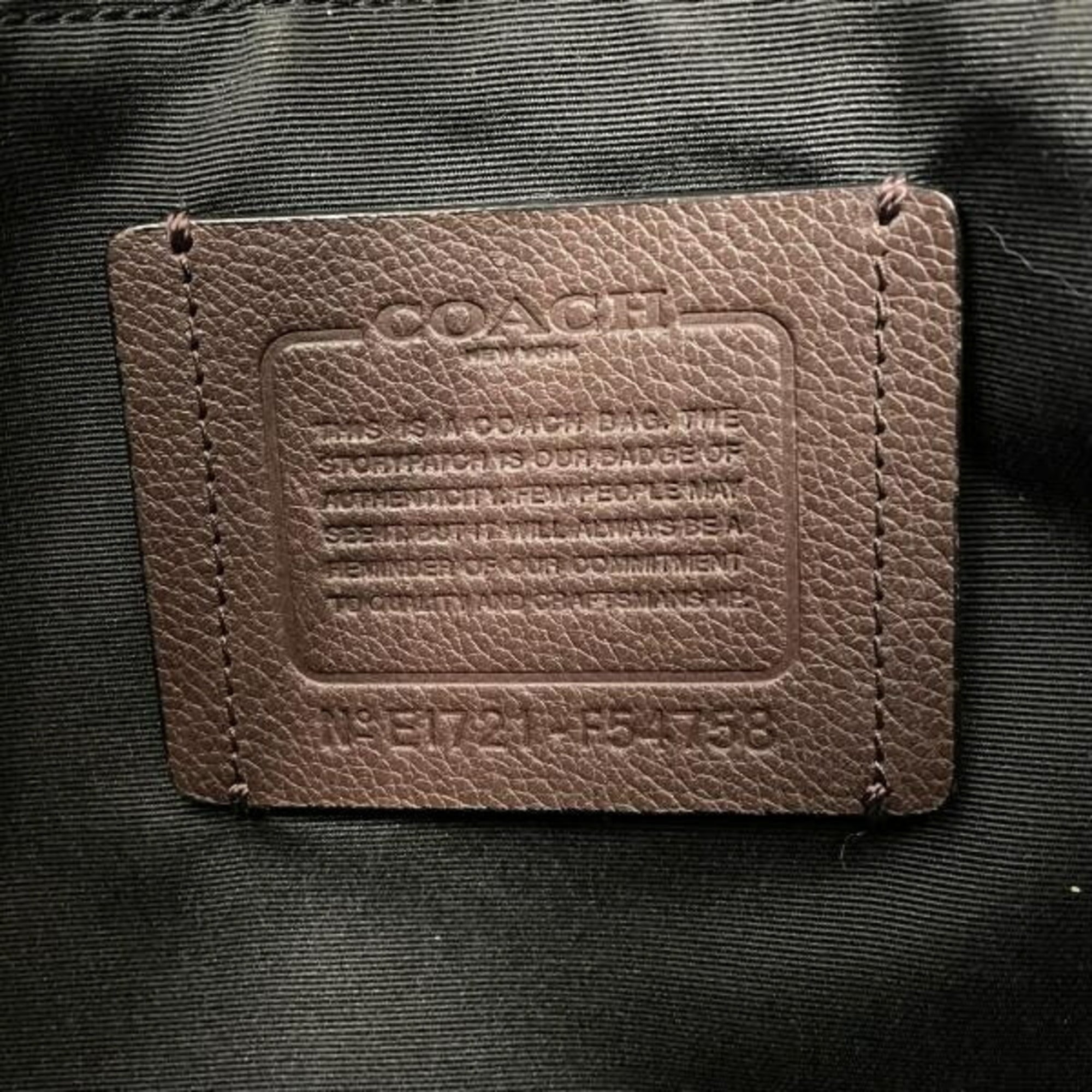 Coach Black Blue Brown Leather (Pre-Owned)