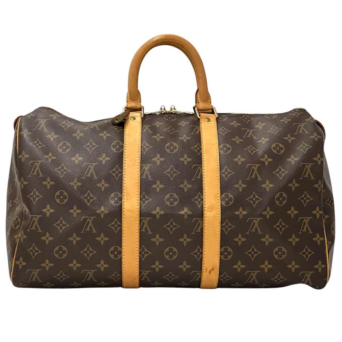 Louis Vuitton Brown Monogram Canvas Boston Bag (Pre-Owned)