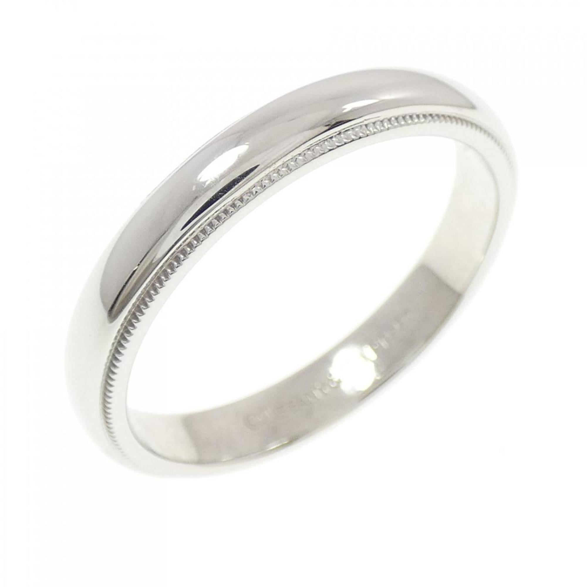 Tiffany Platinum Platinum 950 Band Ring (Pre-Owned)