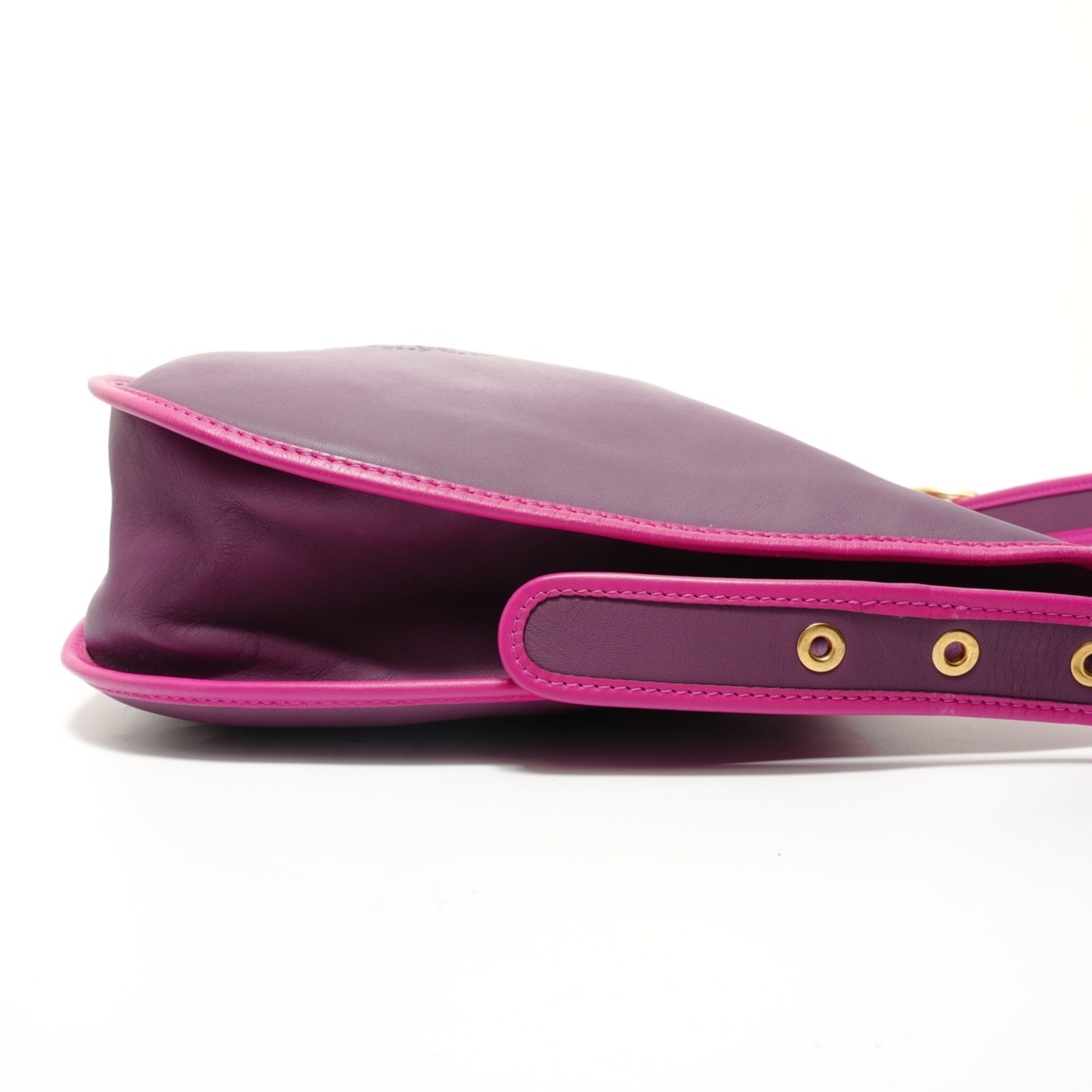 Loewe Purple Leather Shoulder Bag (Pre-Owned)