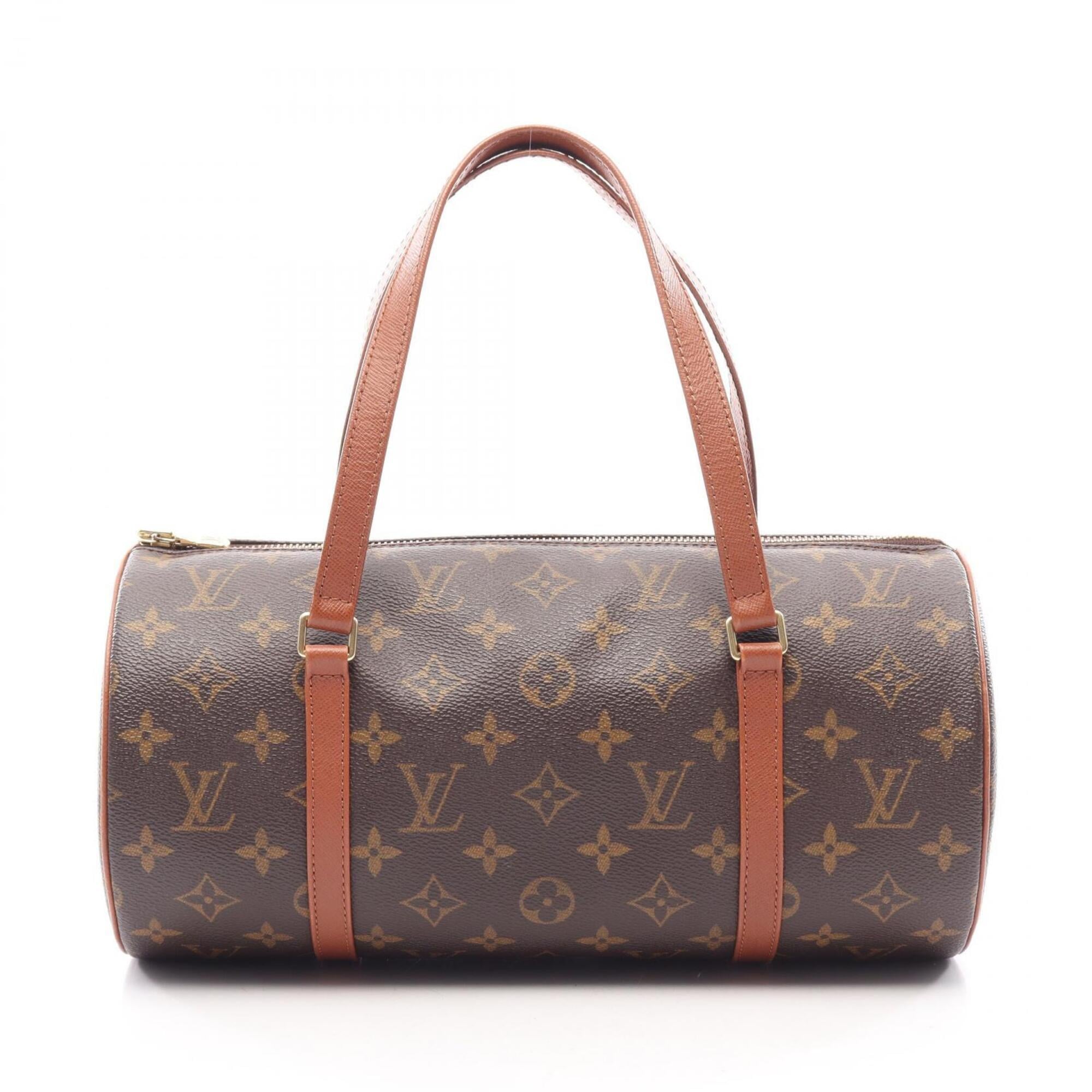 Louis Vuitton Monogram Brown Coated Canvas Leather Handbag (Pre-Owned)