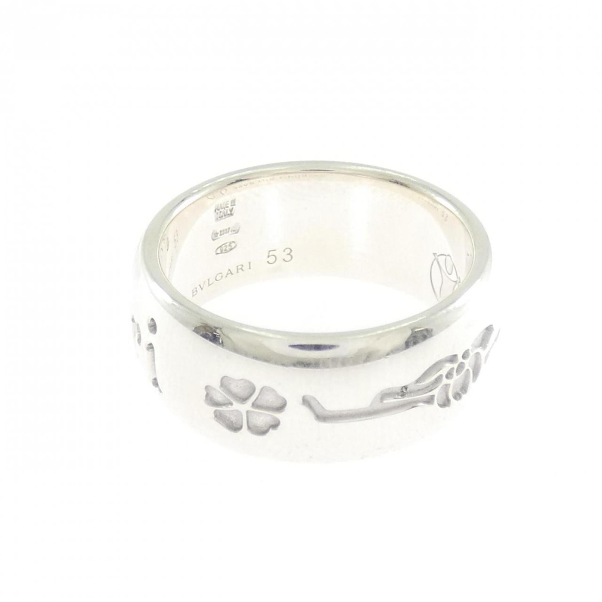 Bvlgari Silver 925 Band Ring (Pre-Owned)
