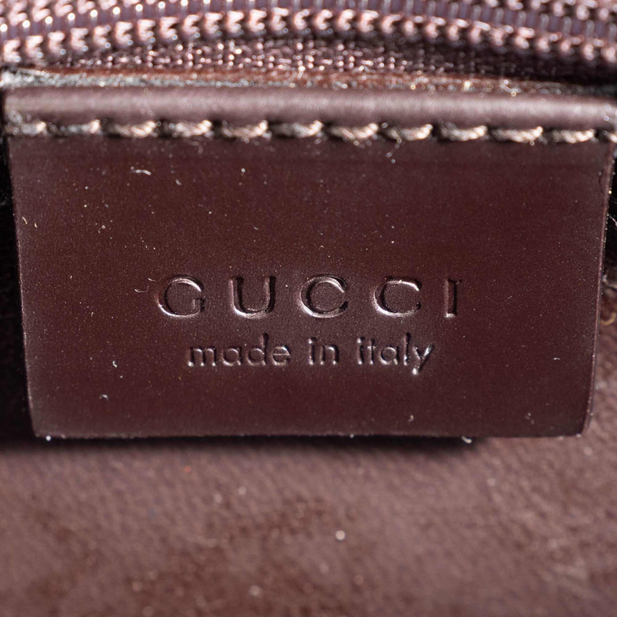 Gucci Dark Brown Leather Shoulder Bag (Pre-Owned)