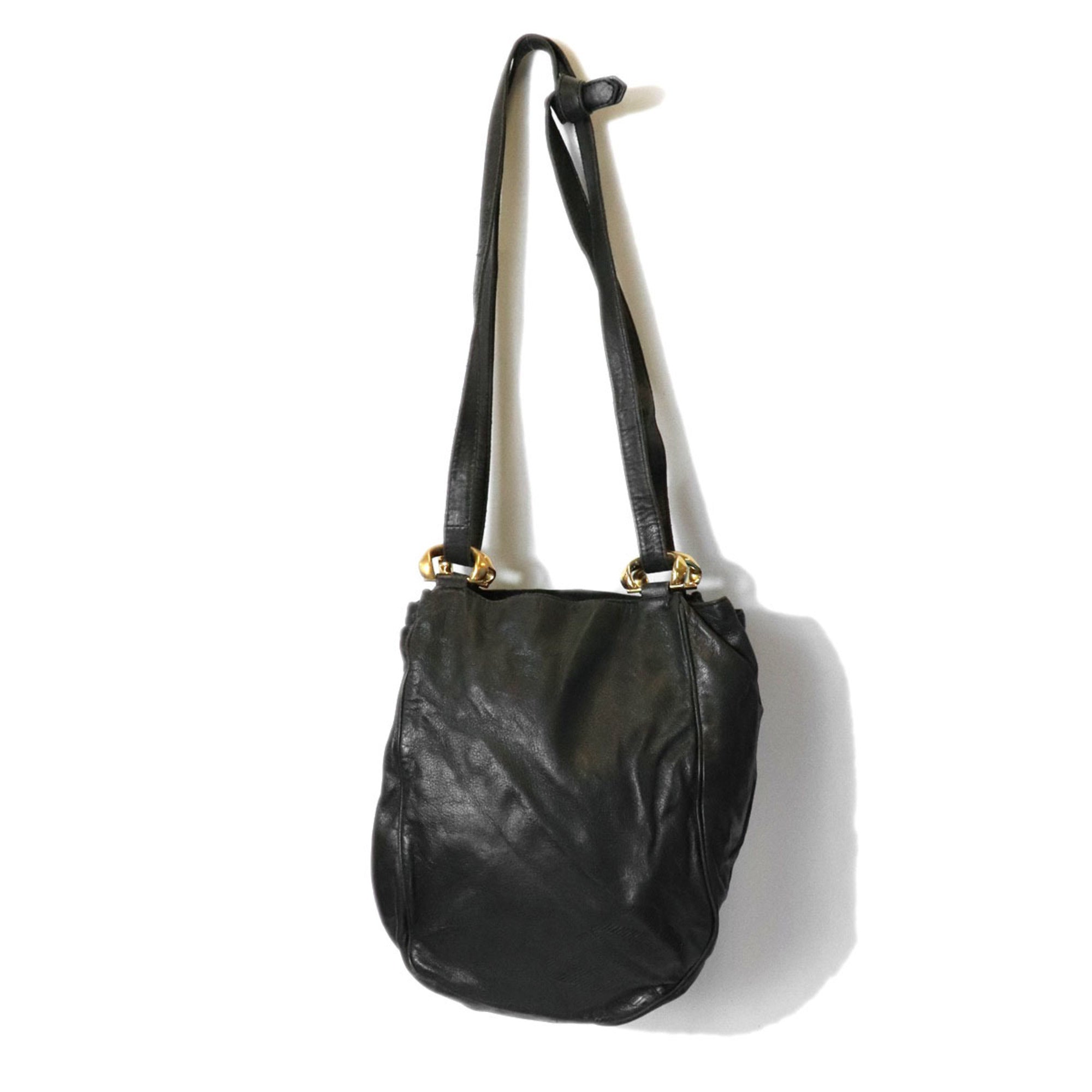 Loewe Black Leather Shoulder Bag (Pre-Owned)