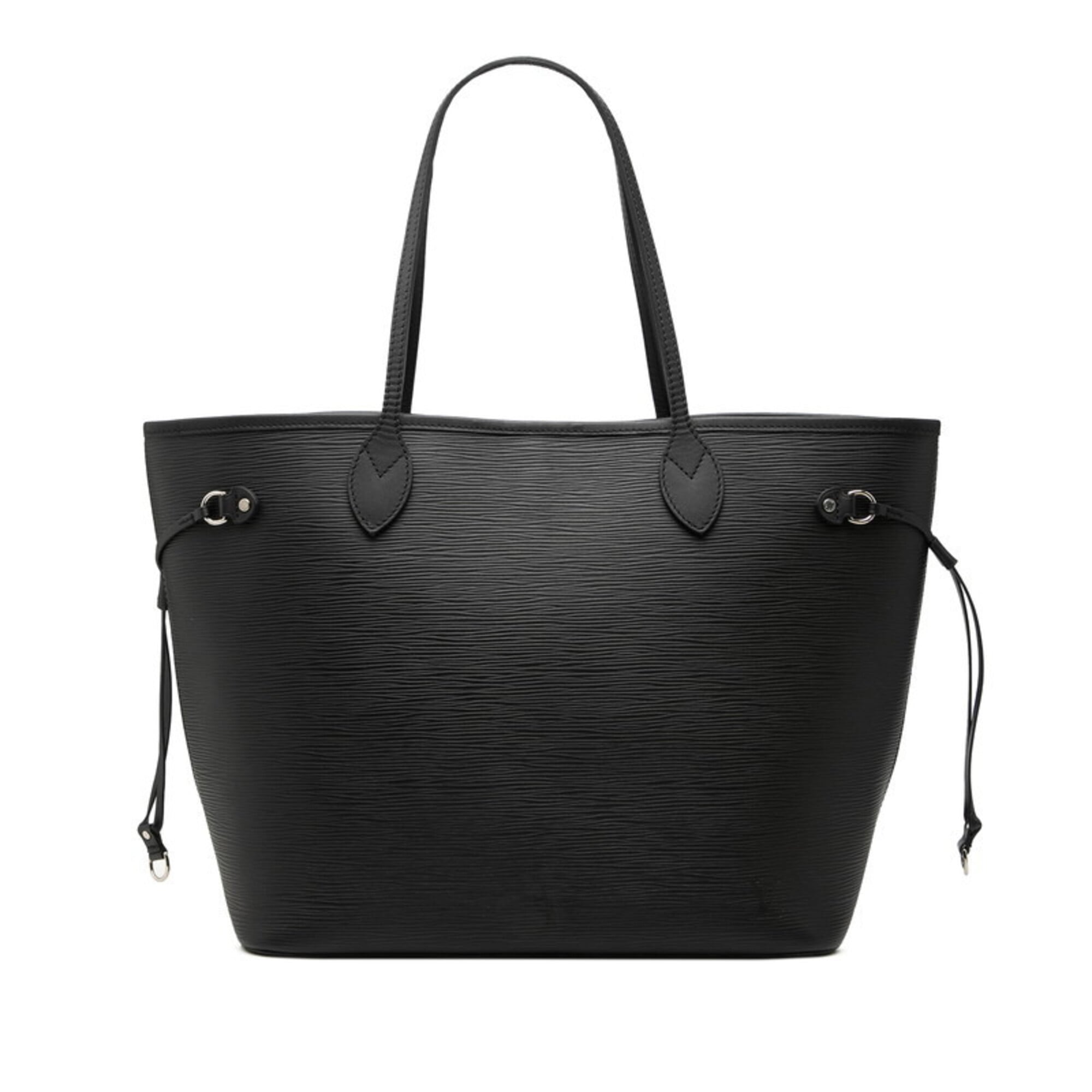 Louis Vuitton Noir Leather Handbag Pouch Tote Bag (Pre-Owned)