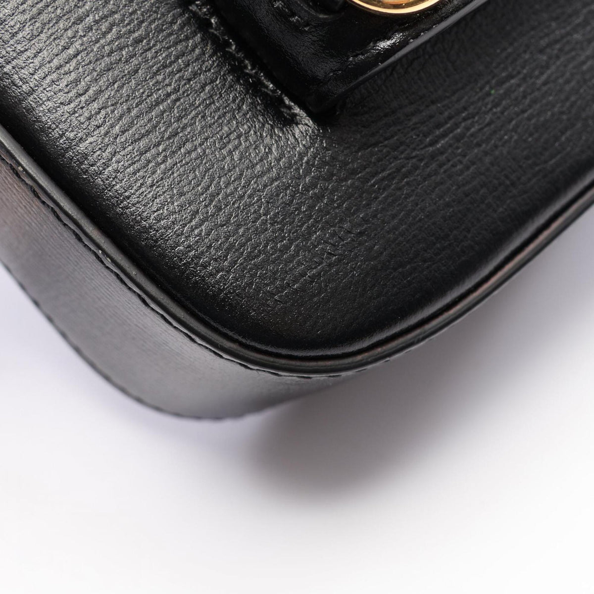 Gucci Black Leather Handbag Shoulder Bag (Pre-Owned)