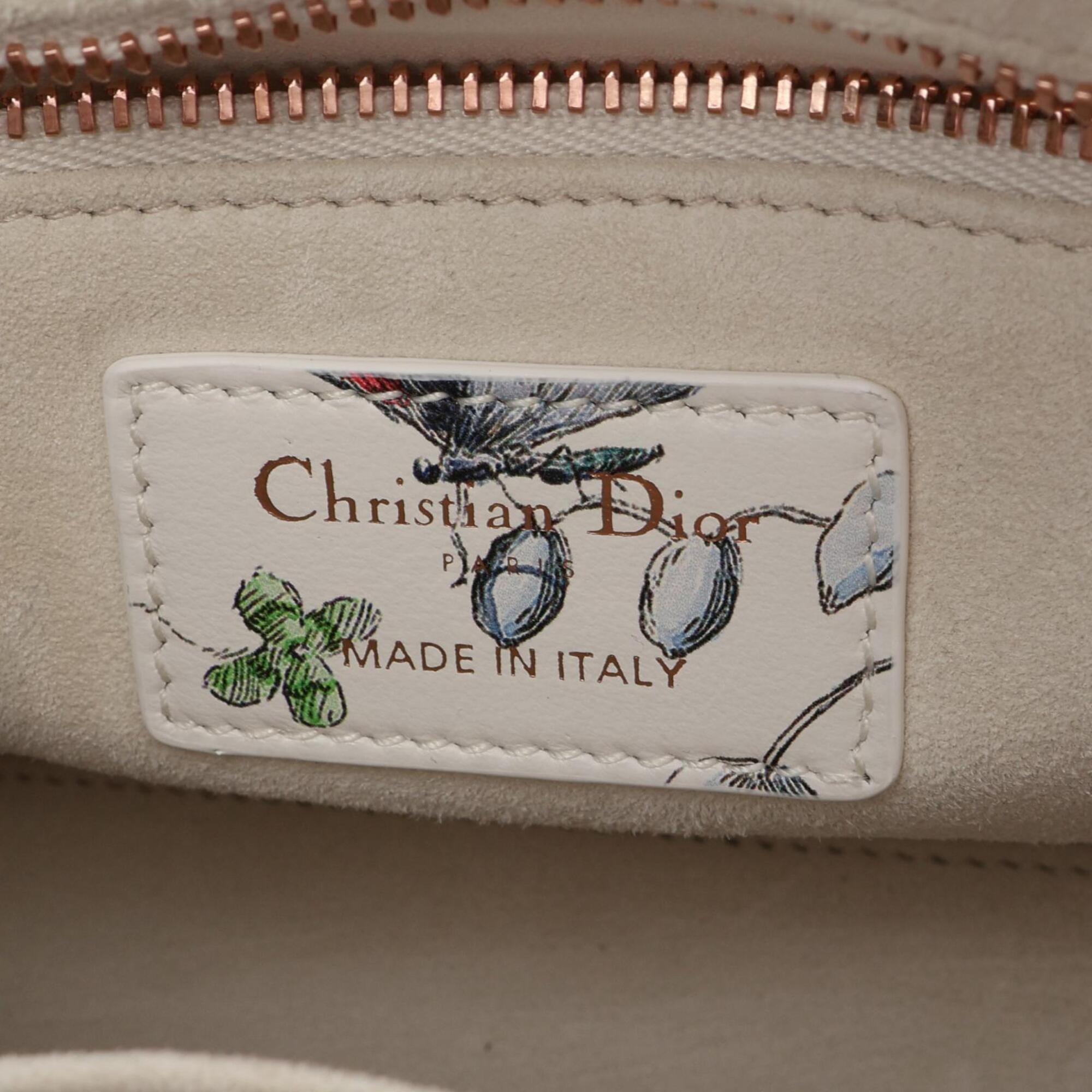 Christian Dior Multi-Color White Leather Handbag (Pre-Owned)