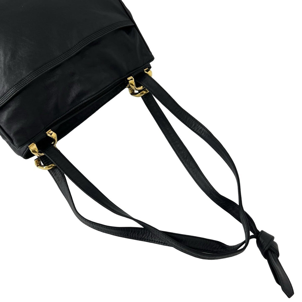 Loewe Black Leather Shoulder Bag Tote Bag (Pre-Owned)