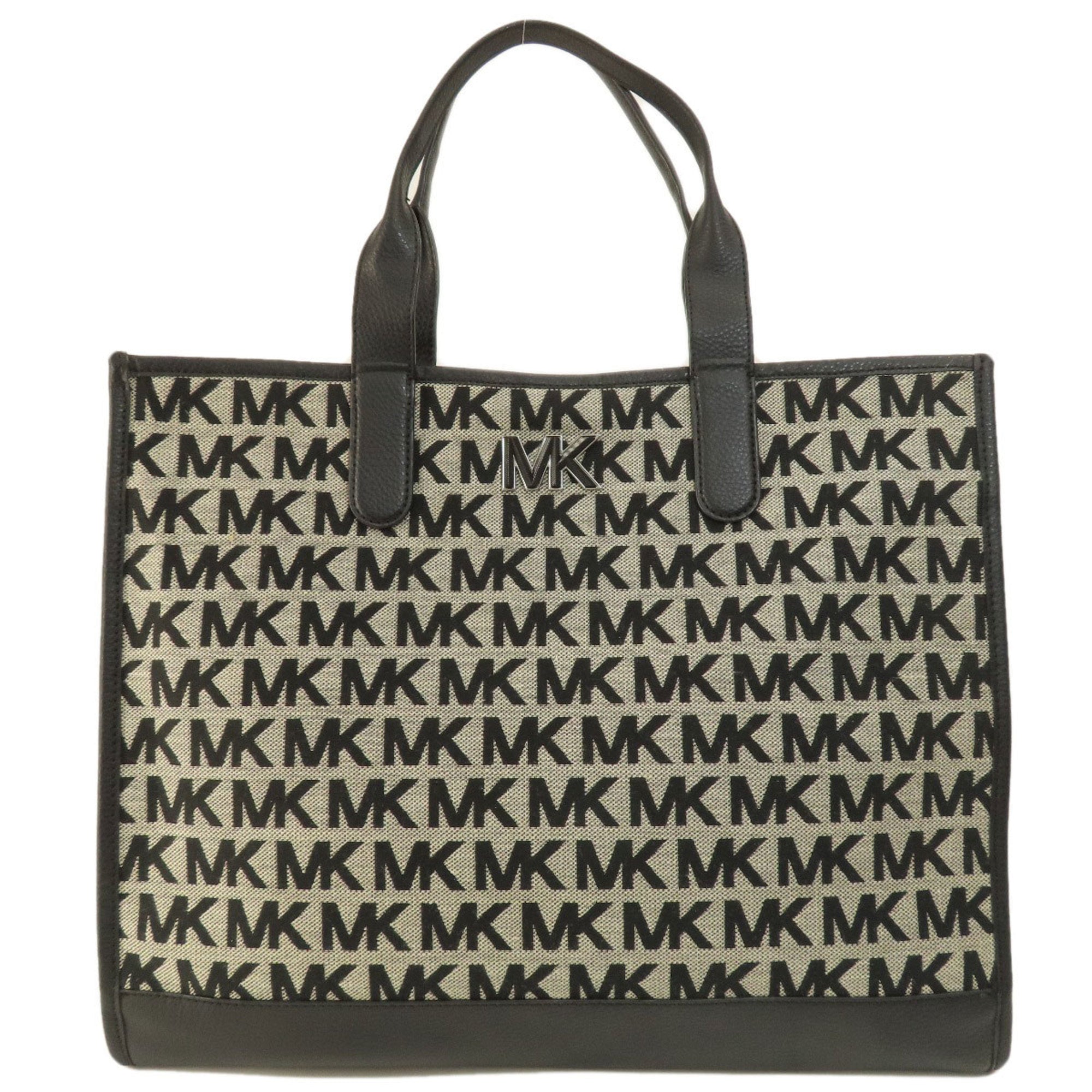 Michael Kors Black Canvas Tote Bag (Pre-Owned)