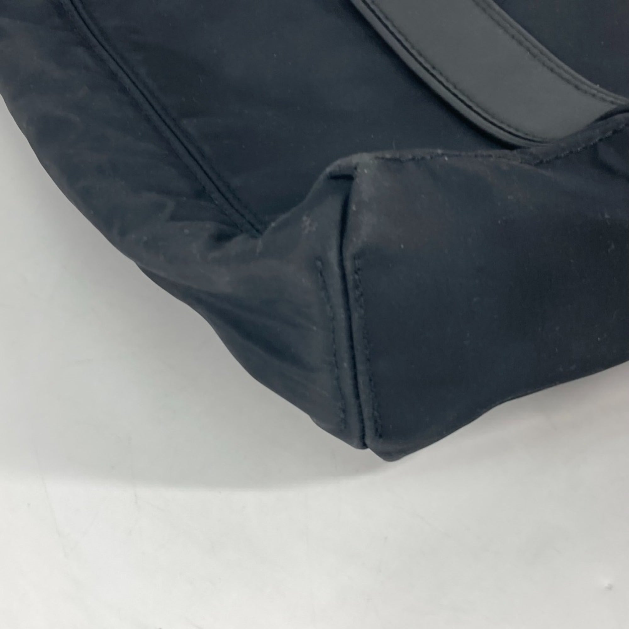 Hermes Black Nylon Shoulder Bag Tote Bag (Pre-Owned)