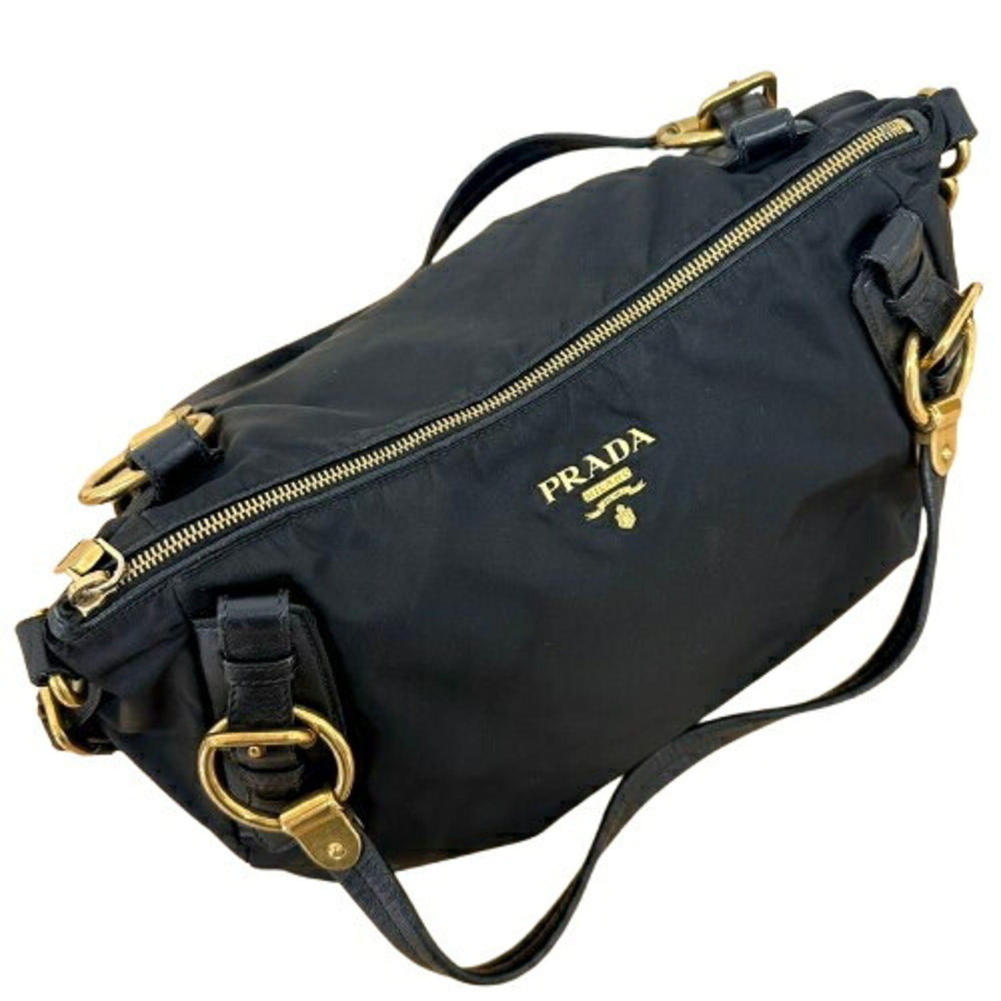 Prada Black Nylon Handbag (Pre-Owned)