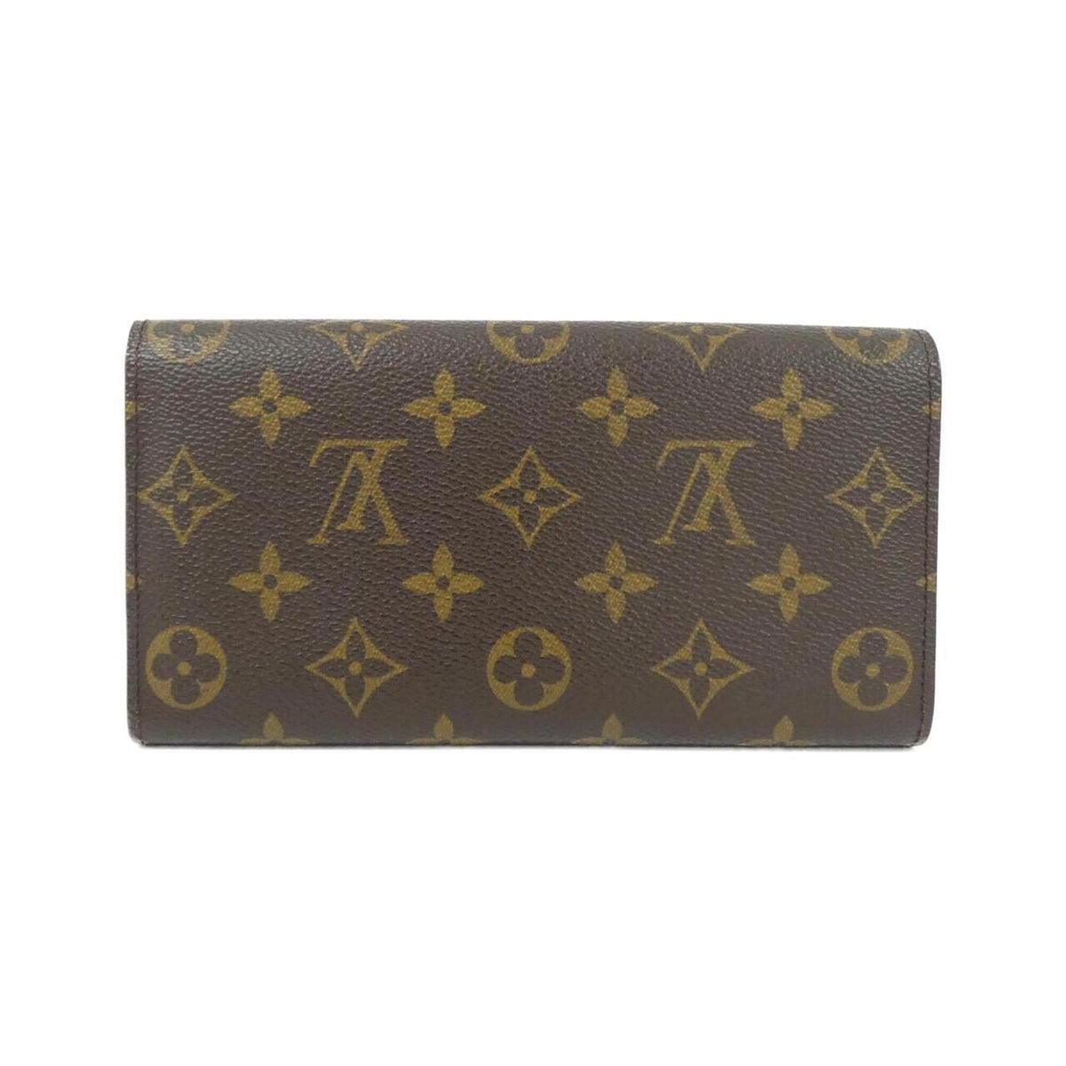 Louis Vuitton Brown Coated Canvas Long Wallet (Bi-Fold) (Pre-Owned)