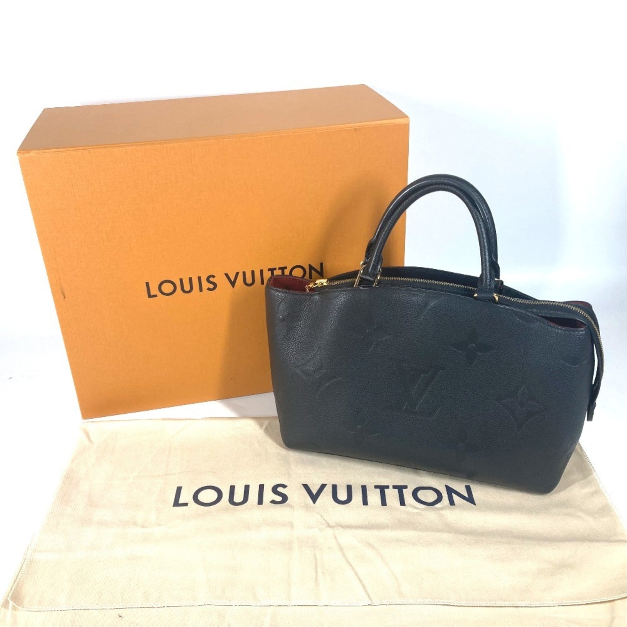 Louis Vuitton Black Noir Monogram Empreinte Handbag Tote Bag (Pre-Owned)
