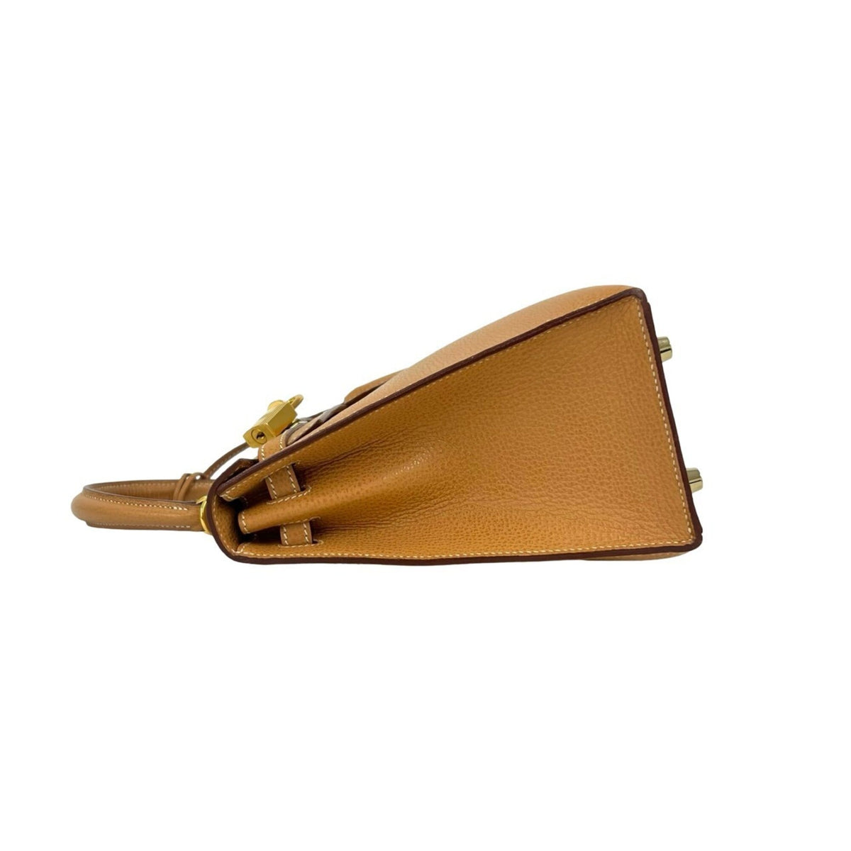 Hermes Brown Vache Liegee Leather Handbag Shoulder Bag (Pre-Owned)