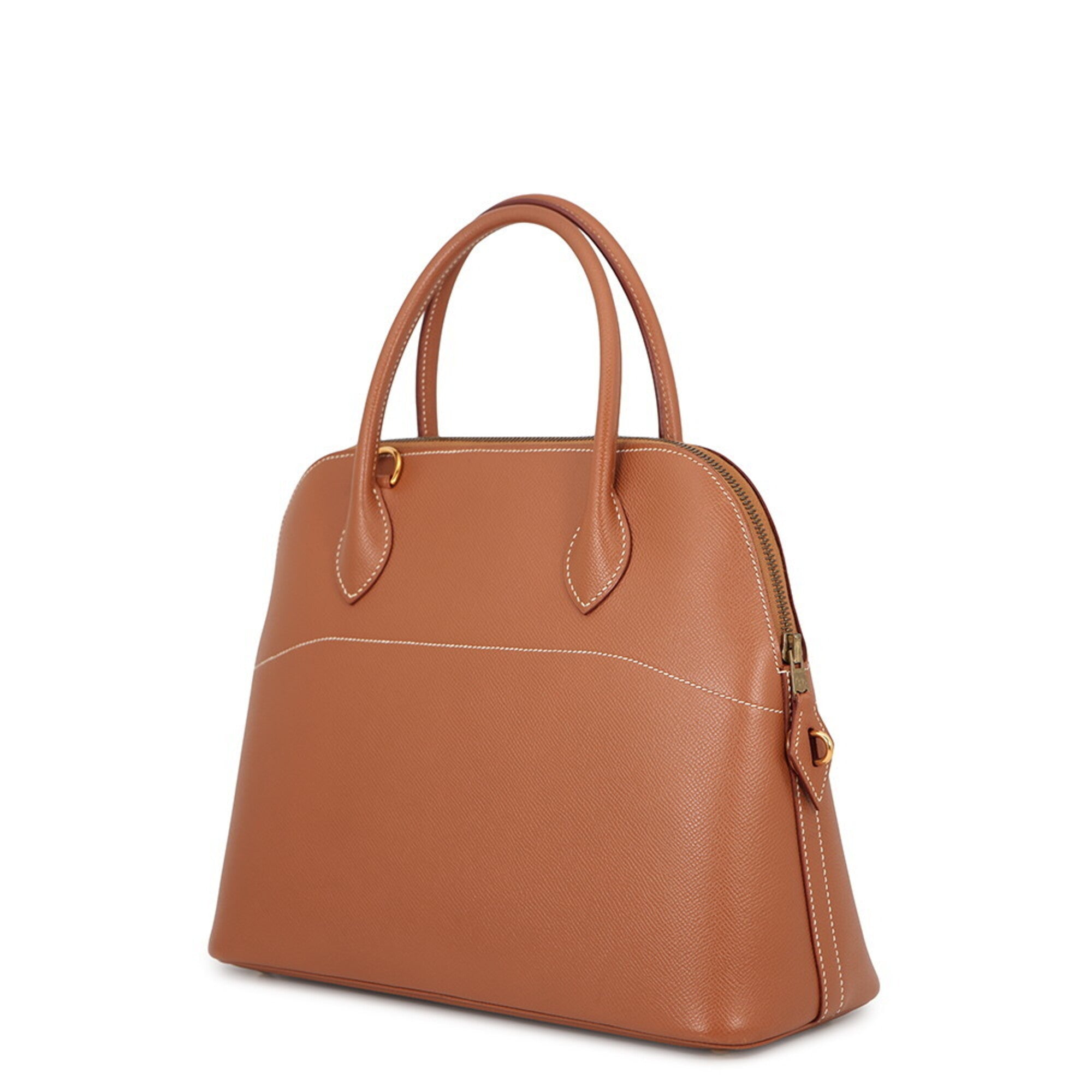 Hermes Bolide Gold Courchevel Leather Handbag (Pre-Owned)