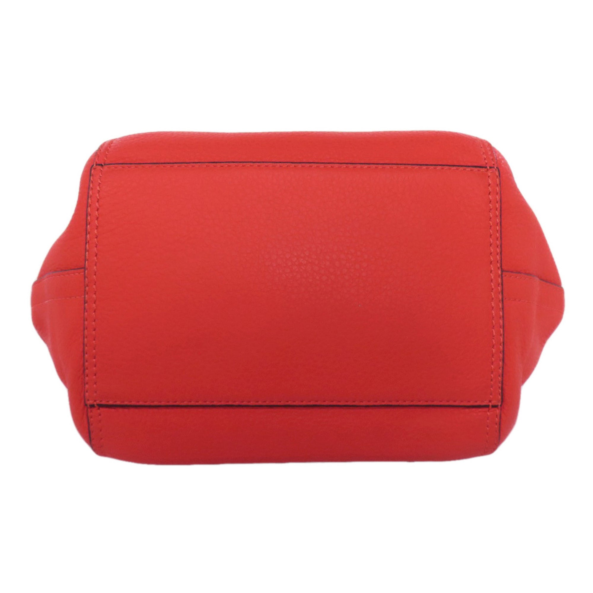 Tory Burch Red Color Leather Handbag (Pre-Owned)