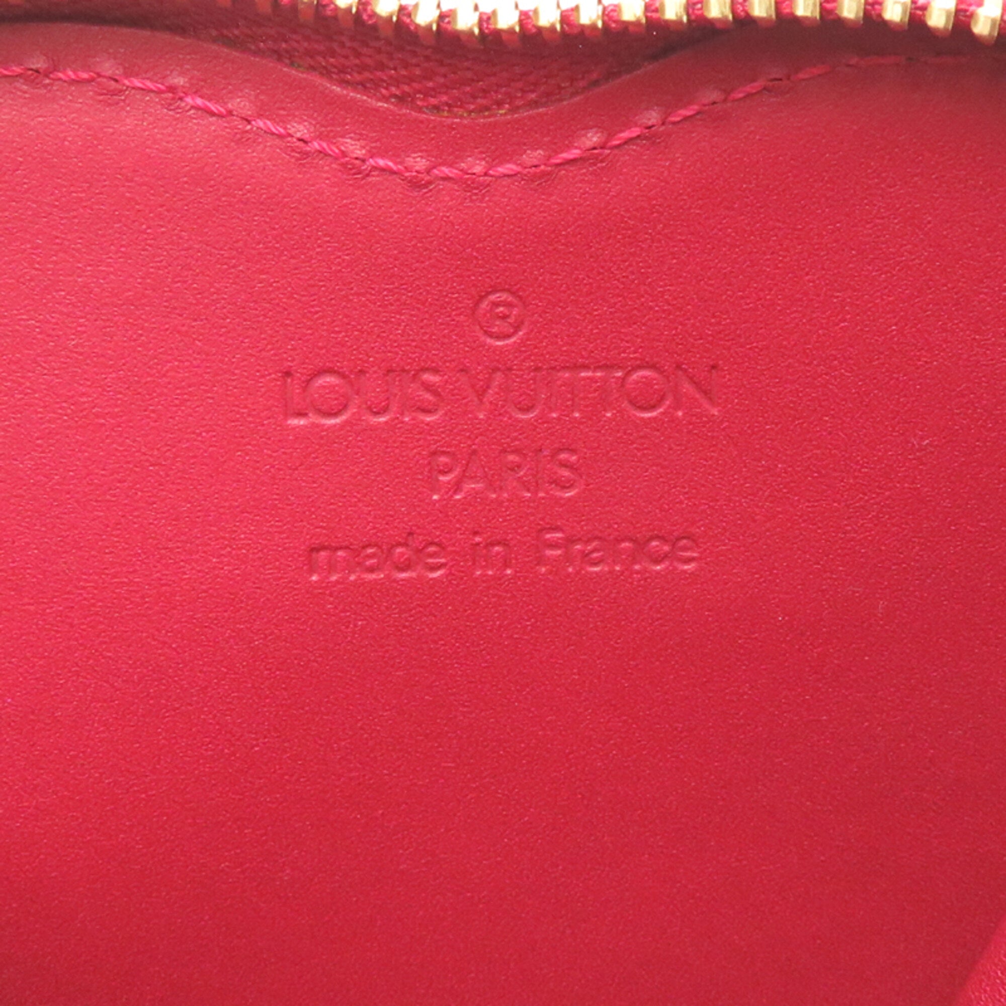 Louis Vuitton Red Color Vernis Coin Purse/Coin Case (Pre-Owned)