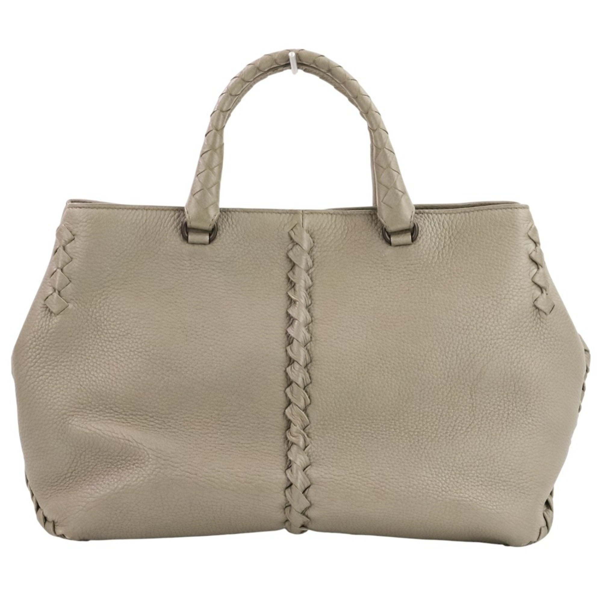 Bottega Veneta Gray Handbag (Pre-Owned)