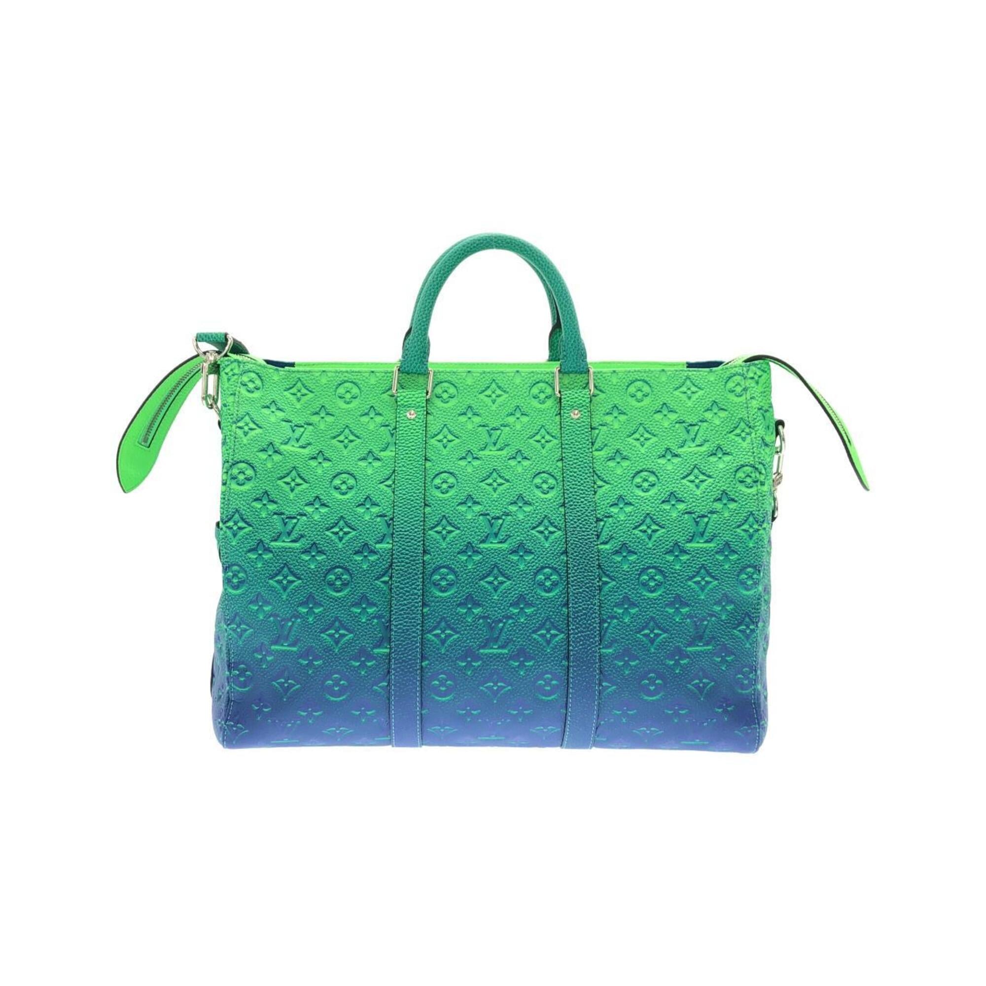 Louis Vuitton Blue Vert Leather Handbag (Pre-Owned)