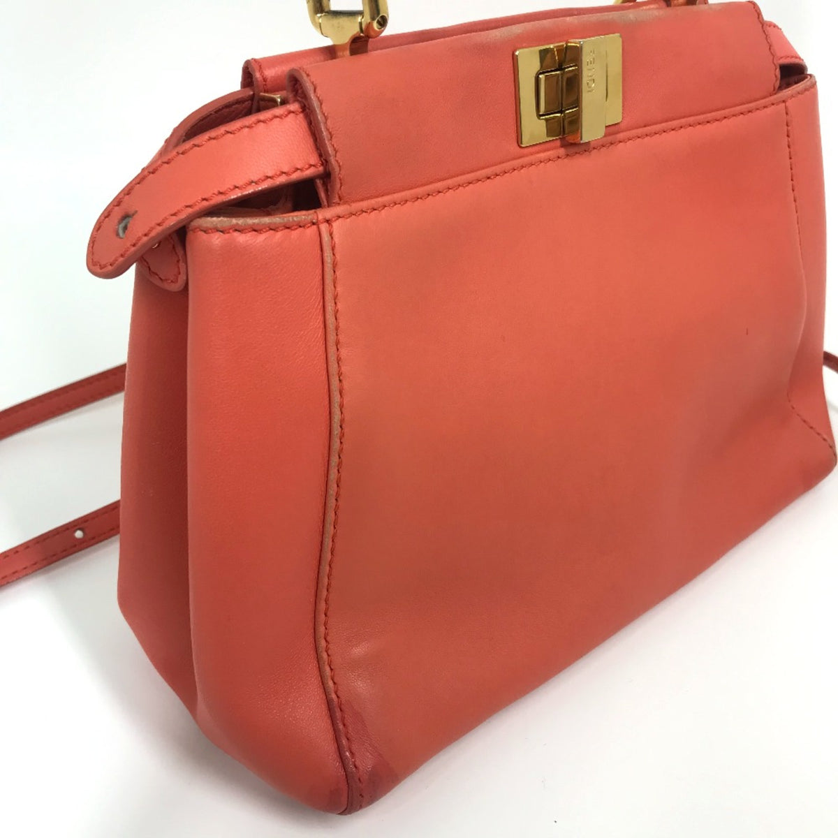 Fendi Pink Leather Handbag (Pre-Owned)