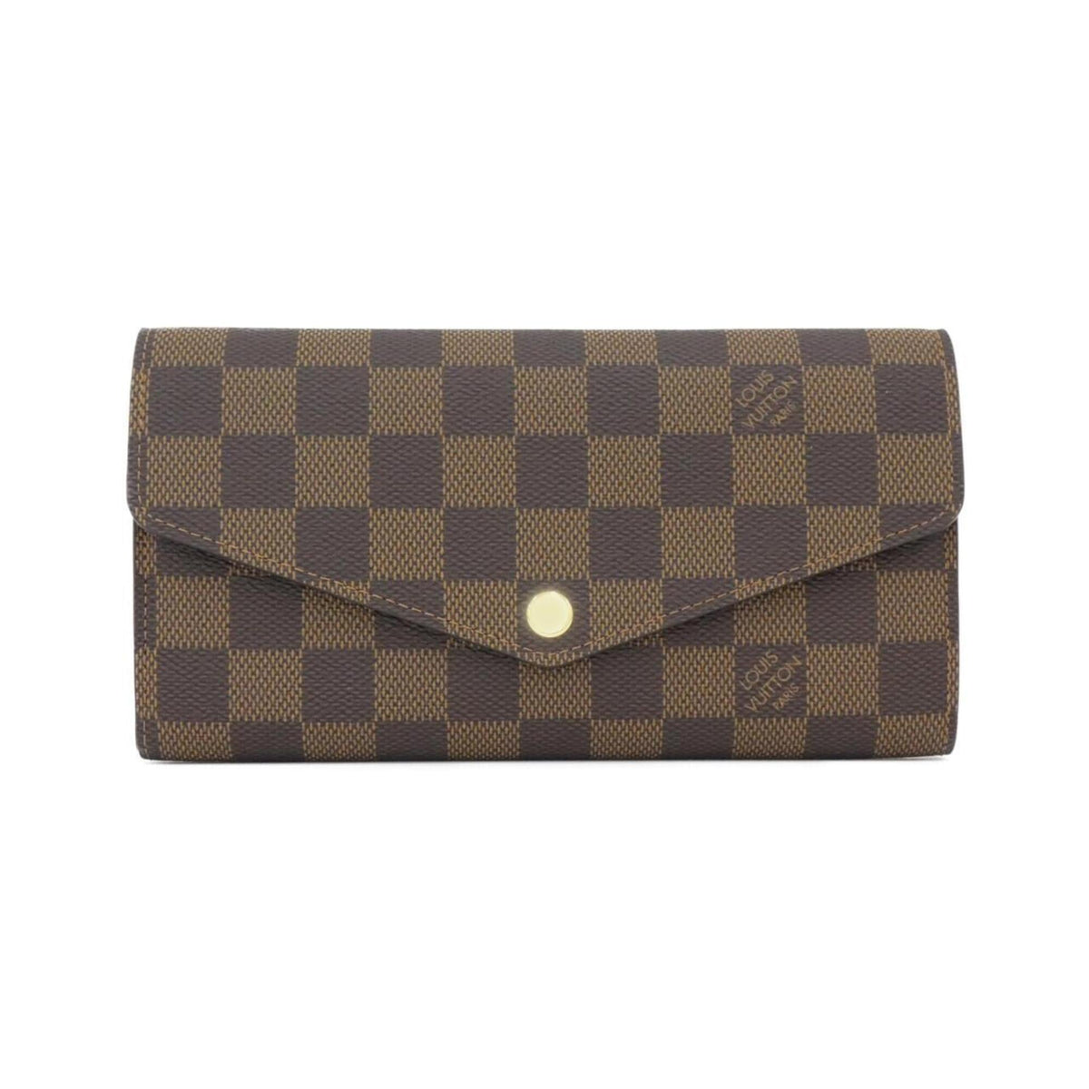 Louis Vuitton Ebene Coated Canvas Long Wallet (Bi-Fold) (Pre-Owned)