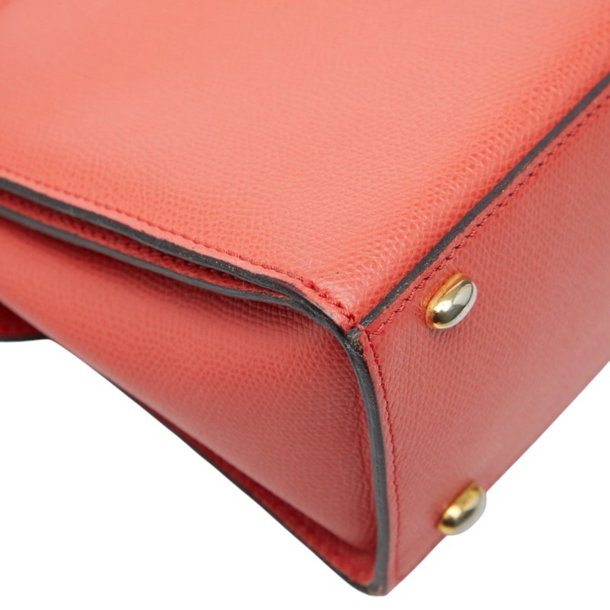 Celine Red Color Leather Handbag (Pre-Owned)