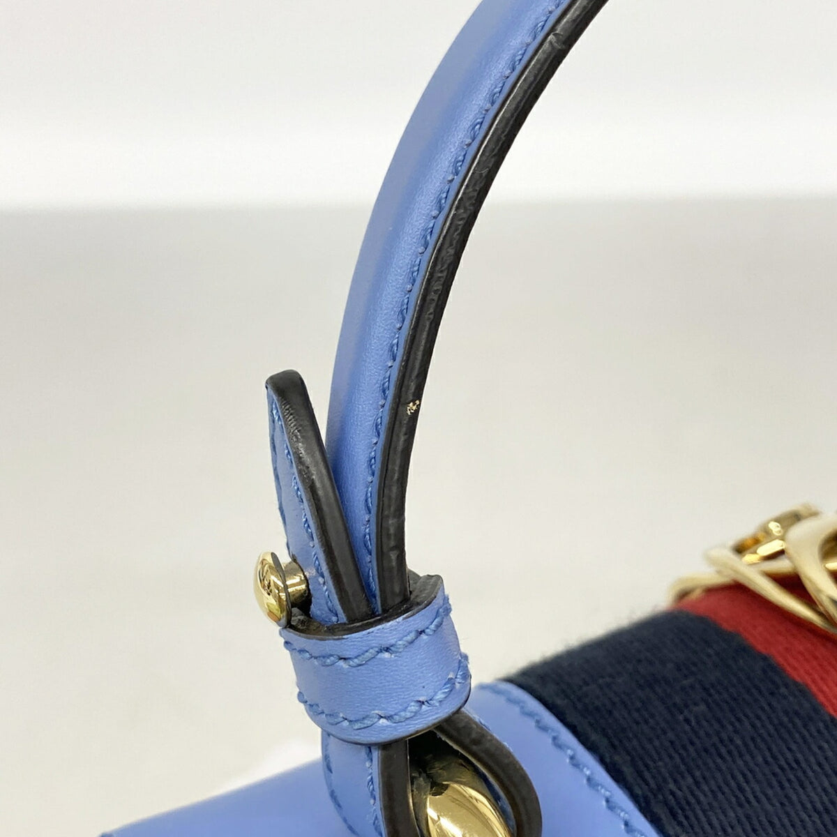 Gucci Blue Leather Handbag (Pre-Owned)