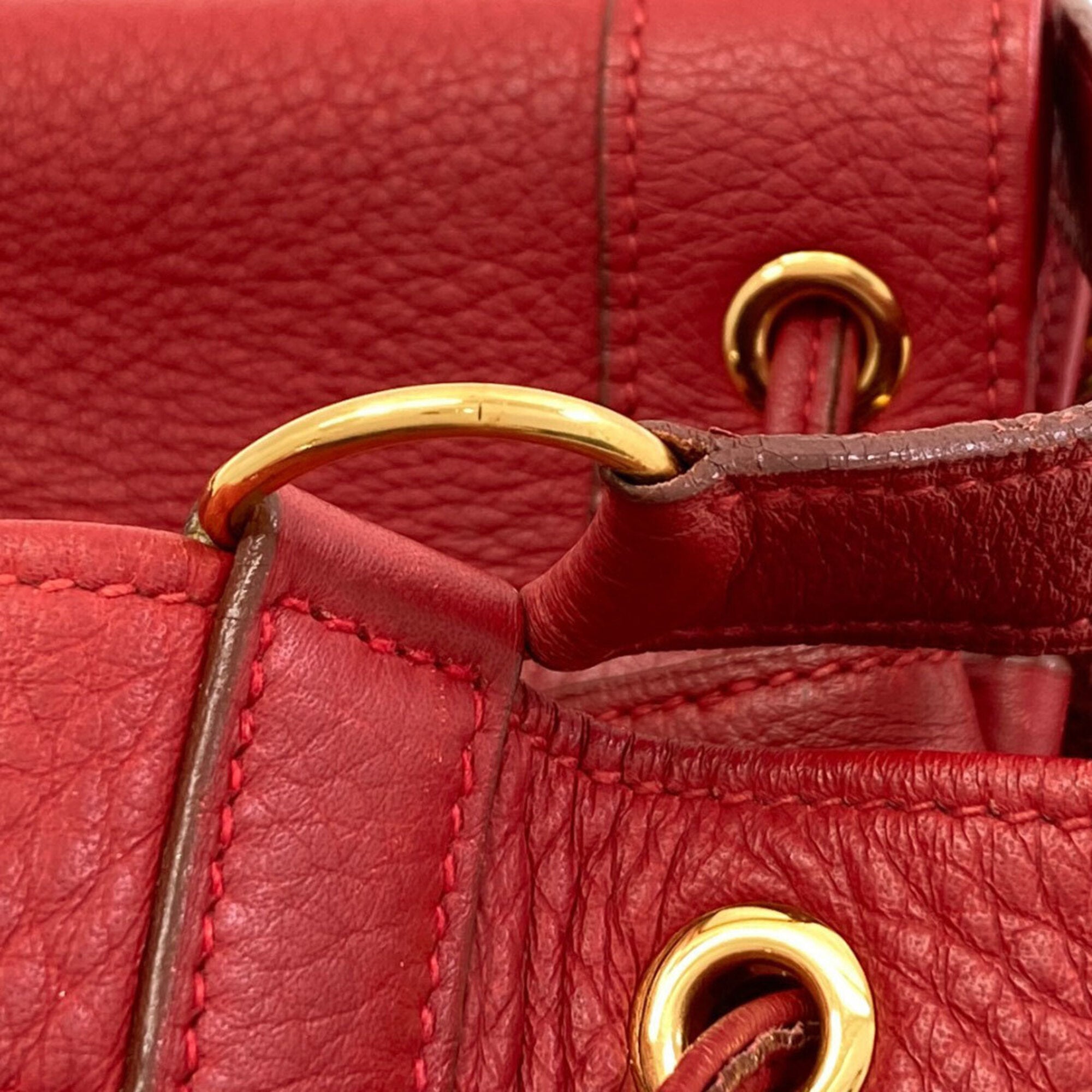 Hermes Taurillon Clemence Leather Shoulder Bag (Pre-Owned)