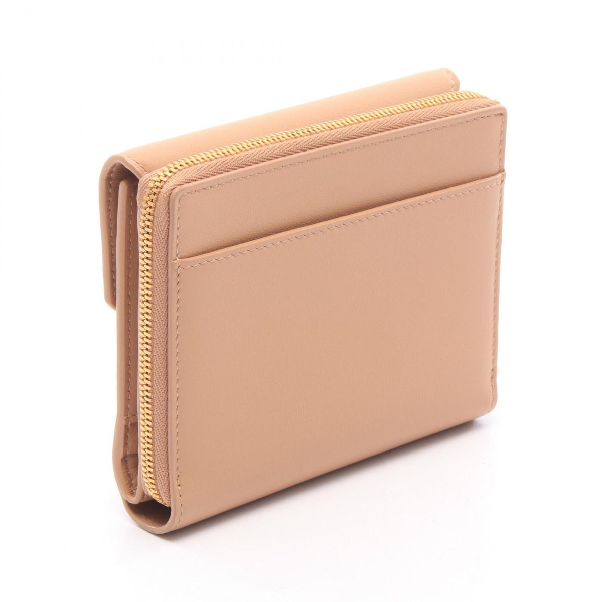 Balenciaga Beige Leather Wallet (Tri-Fold) (Pre-Owned)