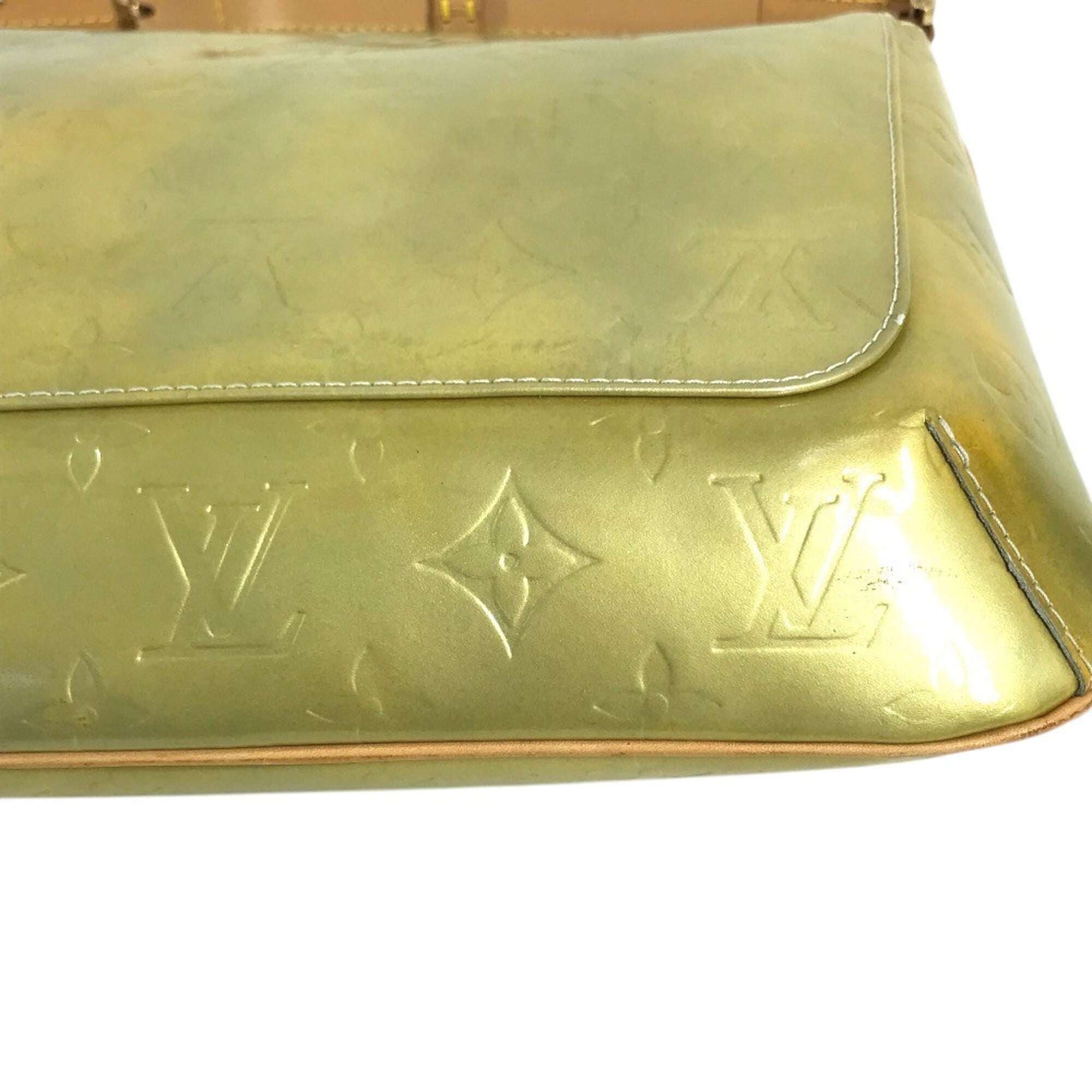 Louis Vuitton Gris Silver Monogram Vernis Shoulder Bag (Pre-Owned)