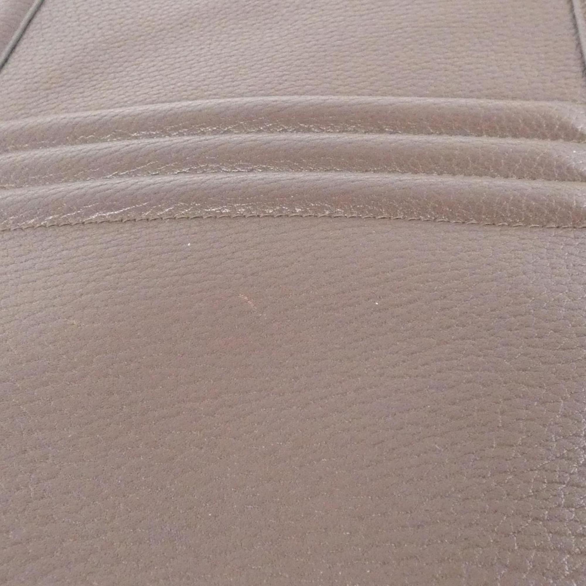 Hermes Kelly Marron Fjord Leather Shoulder Bag (Pre-Owned)