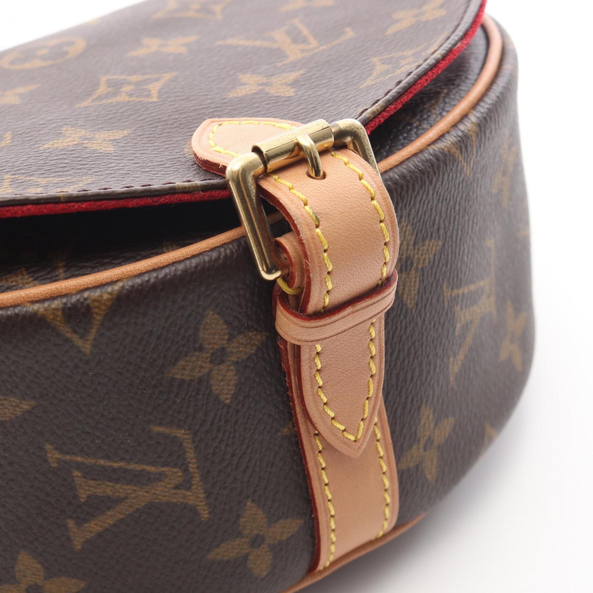 Louis Vuitton Brown Monogram Coated Canvas Leather Handbag Shoulder Bag (Pre-Owned)