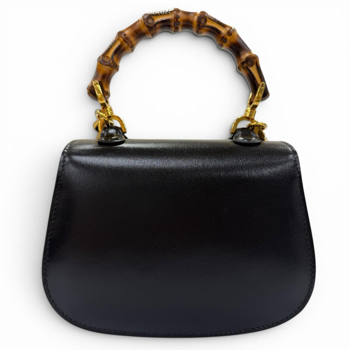 Gucci Black Leather Handbag Shoulder Bag (Pre-Owned)
