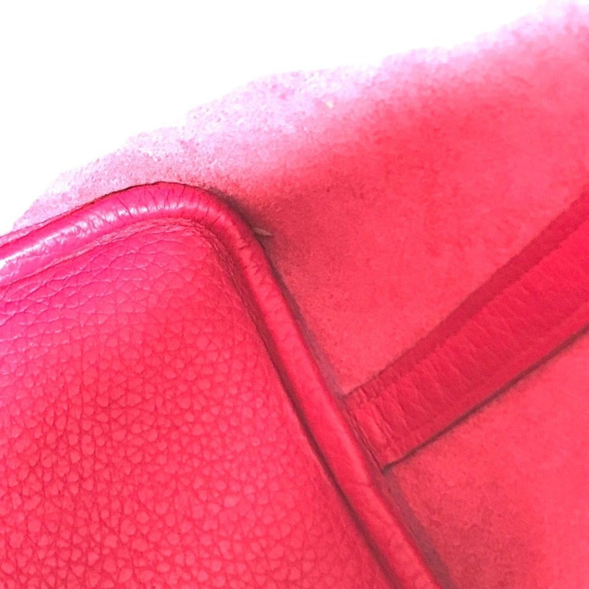 Hermes Pink Taurillon Clemence Leather Handbag (Pre-Owned)