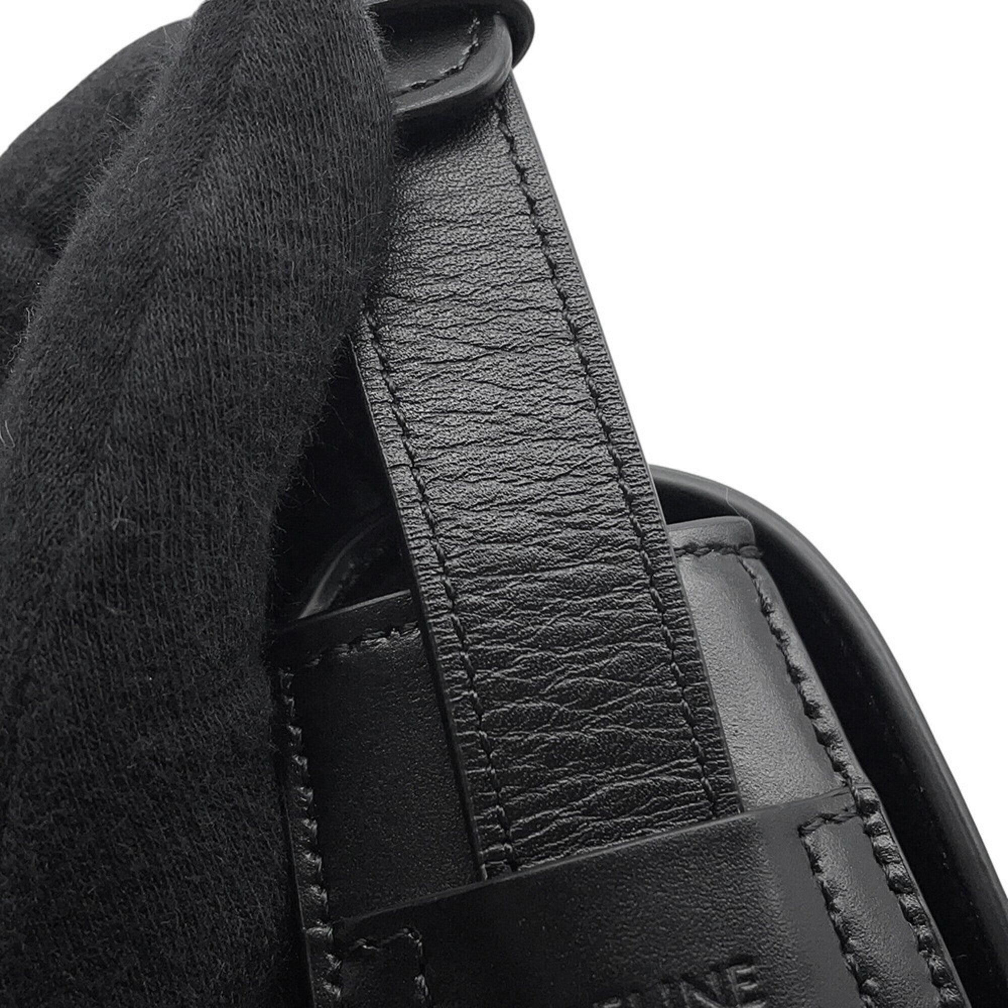 Celine Black Leather Handbag Shoulder Bag (Pre-Owned)