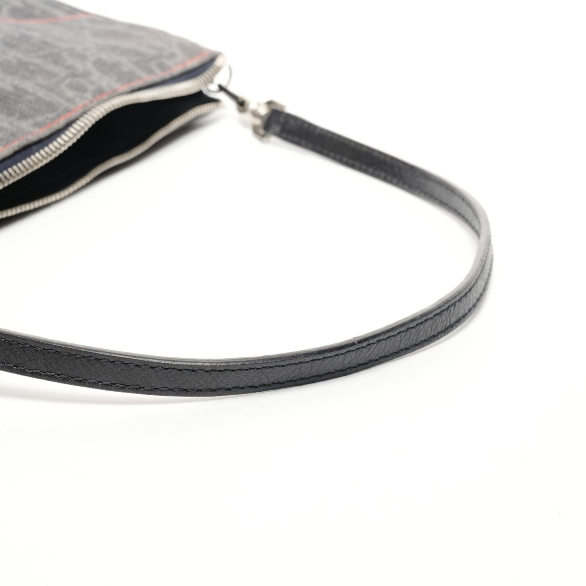 Christian Dior Navy Saddle Bag Shoulder Bag (Pre-Owned)