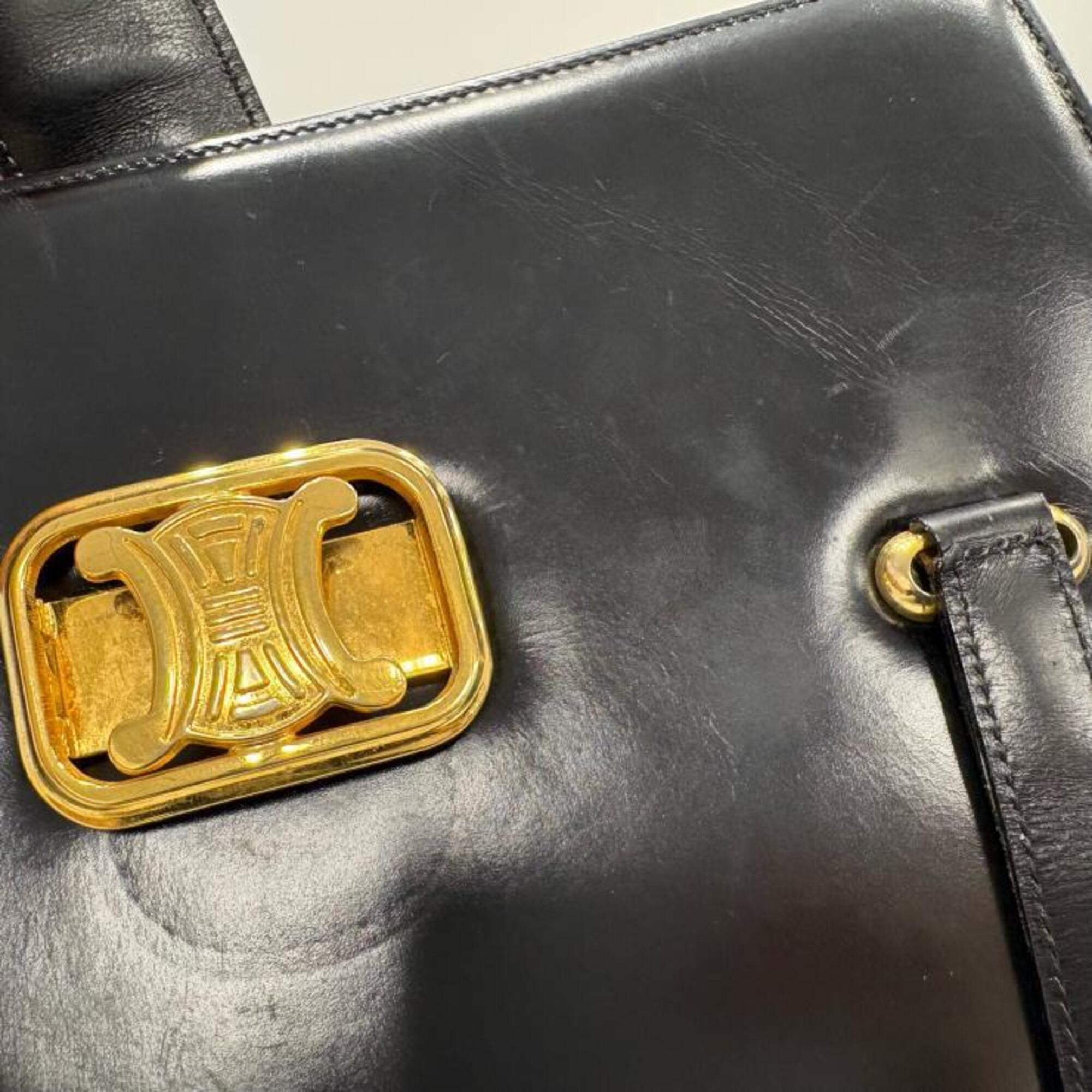 Celine Black Leather Handbag (Pre-Owned)