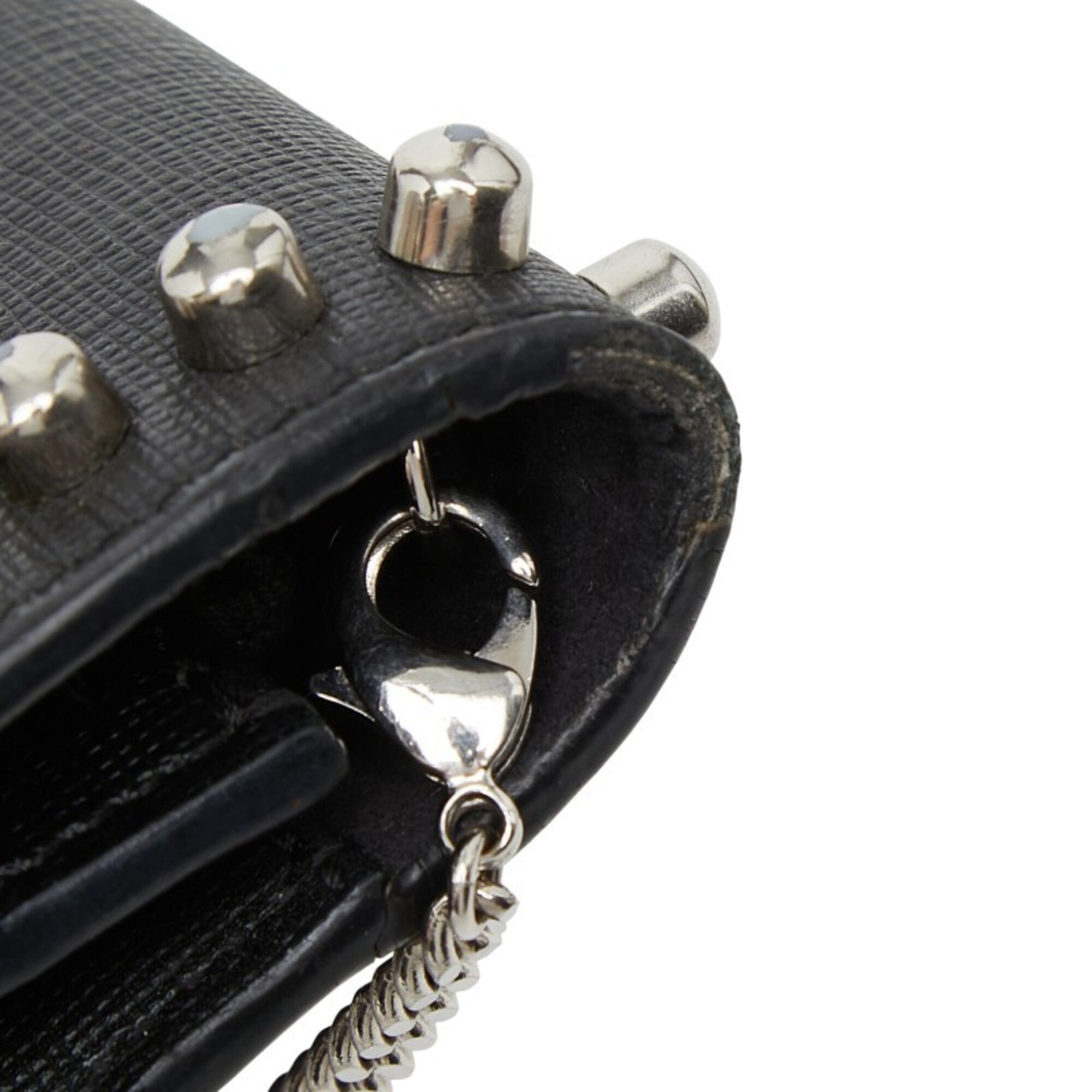 Fendi Black Multi-Color Leather Fur Shoulder Bag (Pre-Owned)