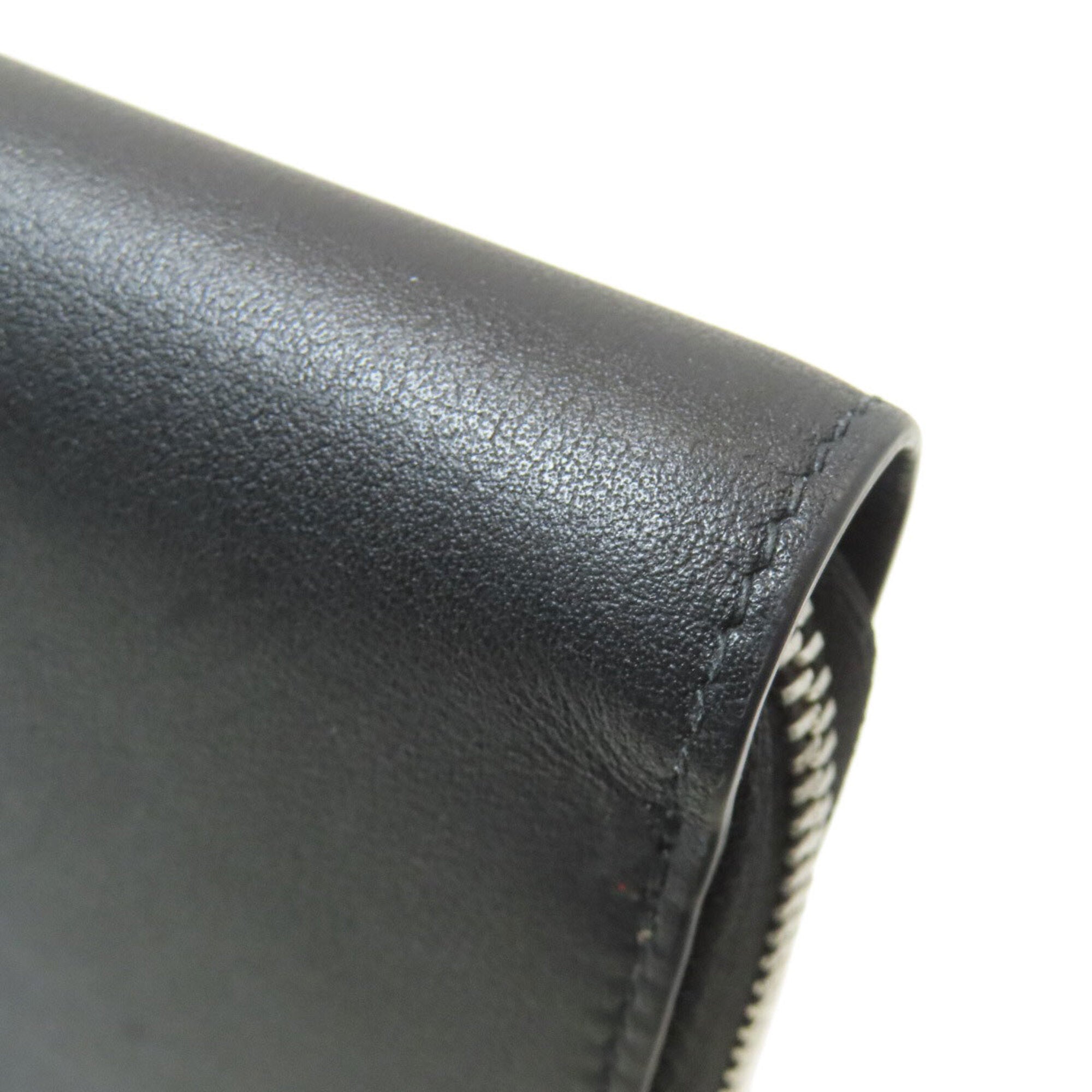 Cartier Must Black Leather Long Wallet (Bi-Fold) (Pre-Owned)