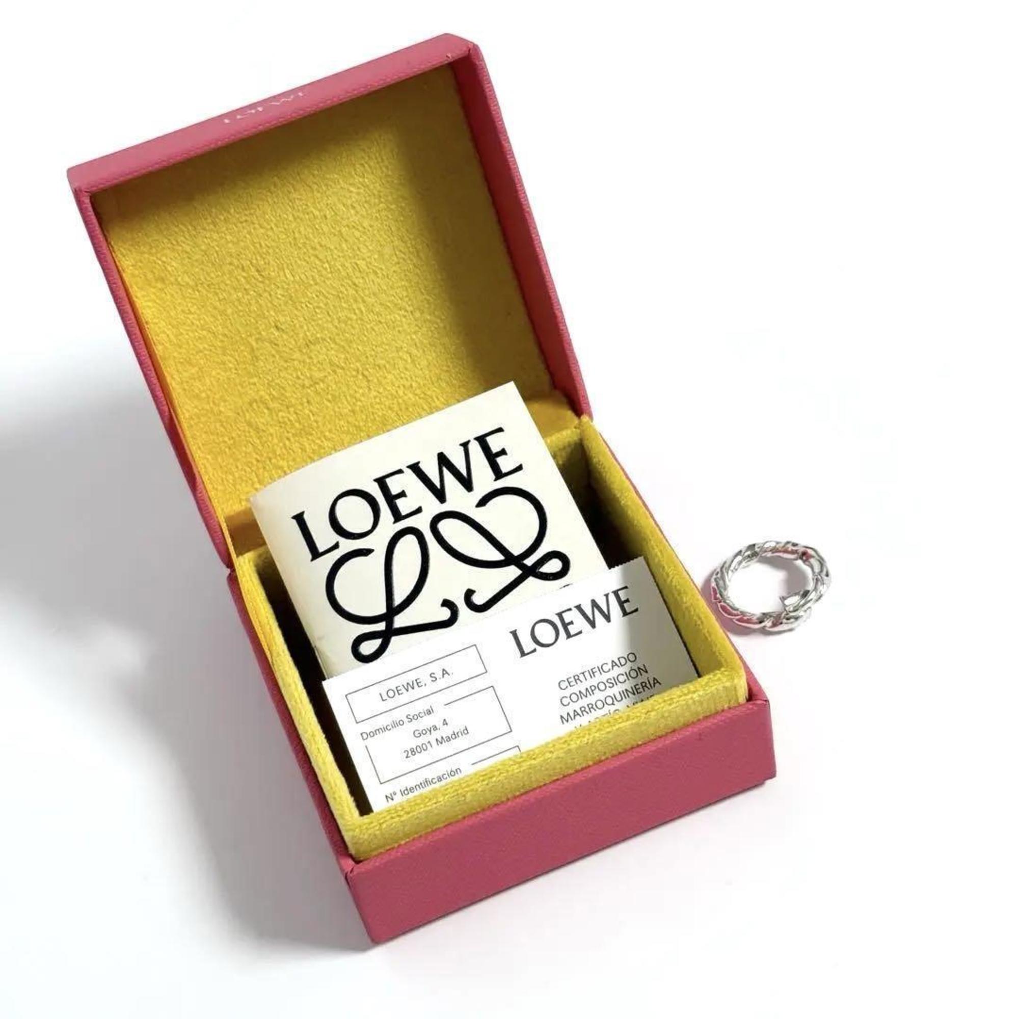 Loewe Silver 925 Band Ring (Pre-Owned)