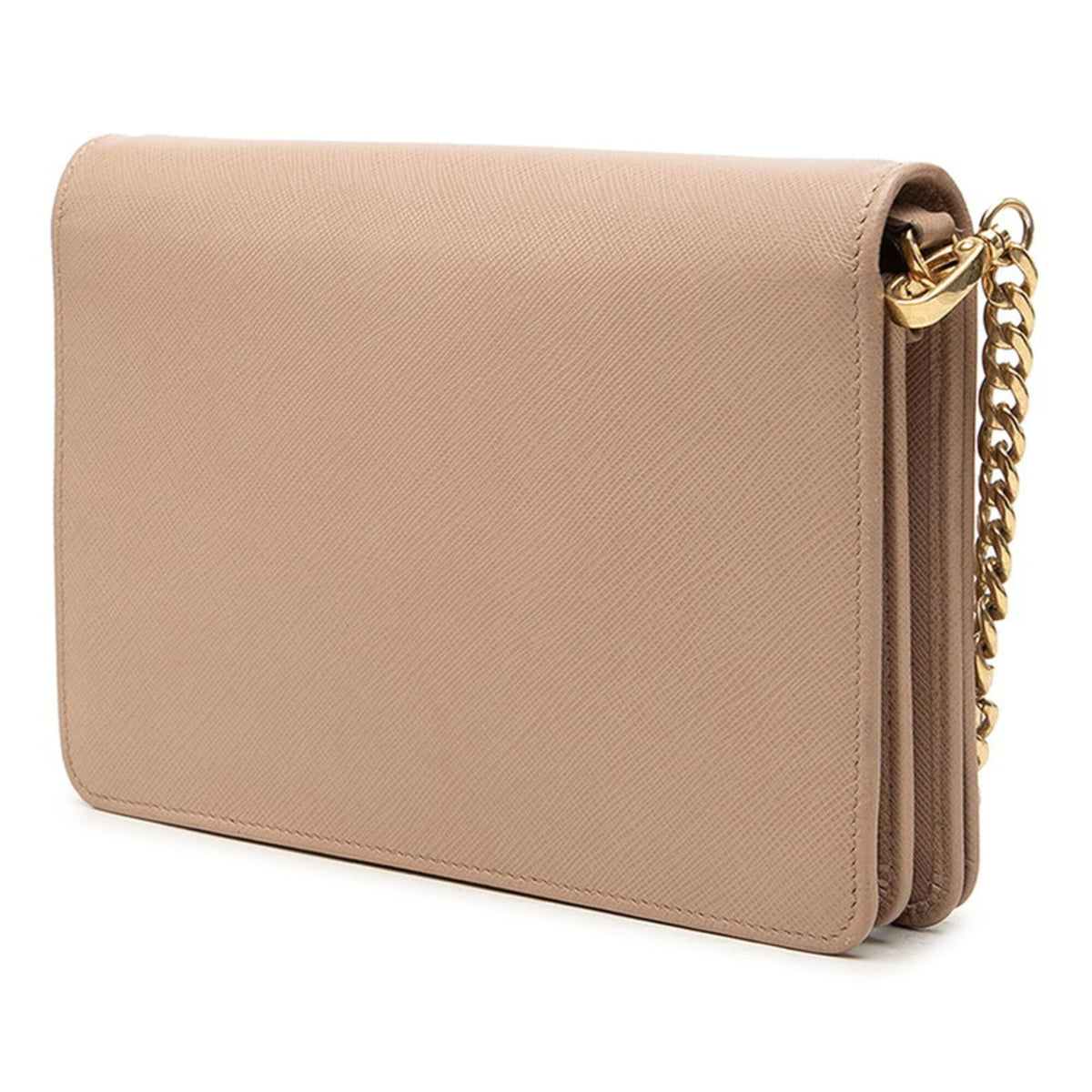 Prada Beige Leather Shoulder Bag (Pre-Owned)