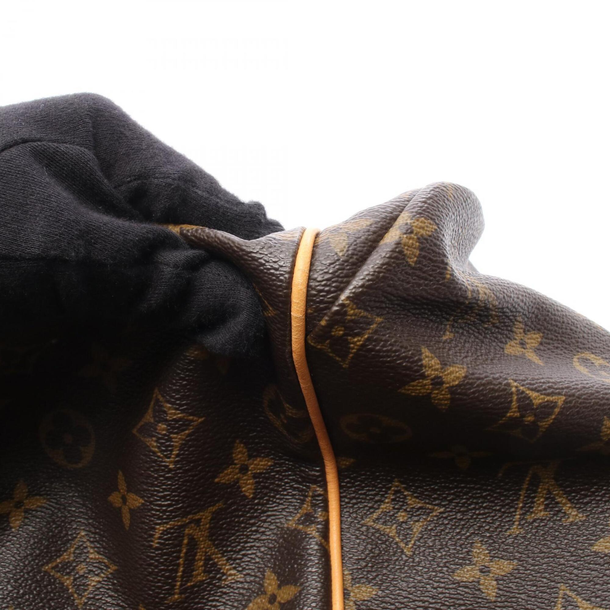 Louis Vuitton Brown Coated Canvas Leather Handbag Tote Bag (Pre-Owned)