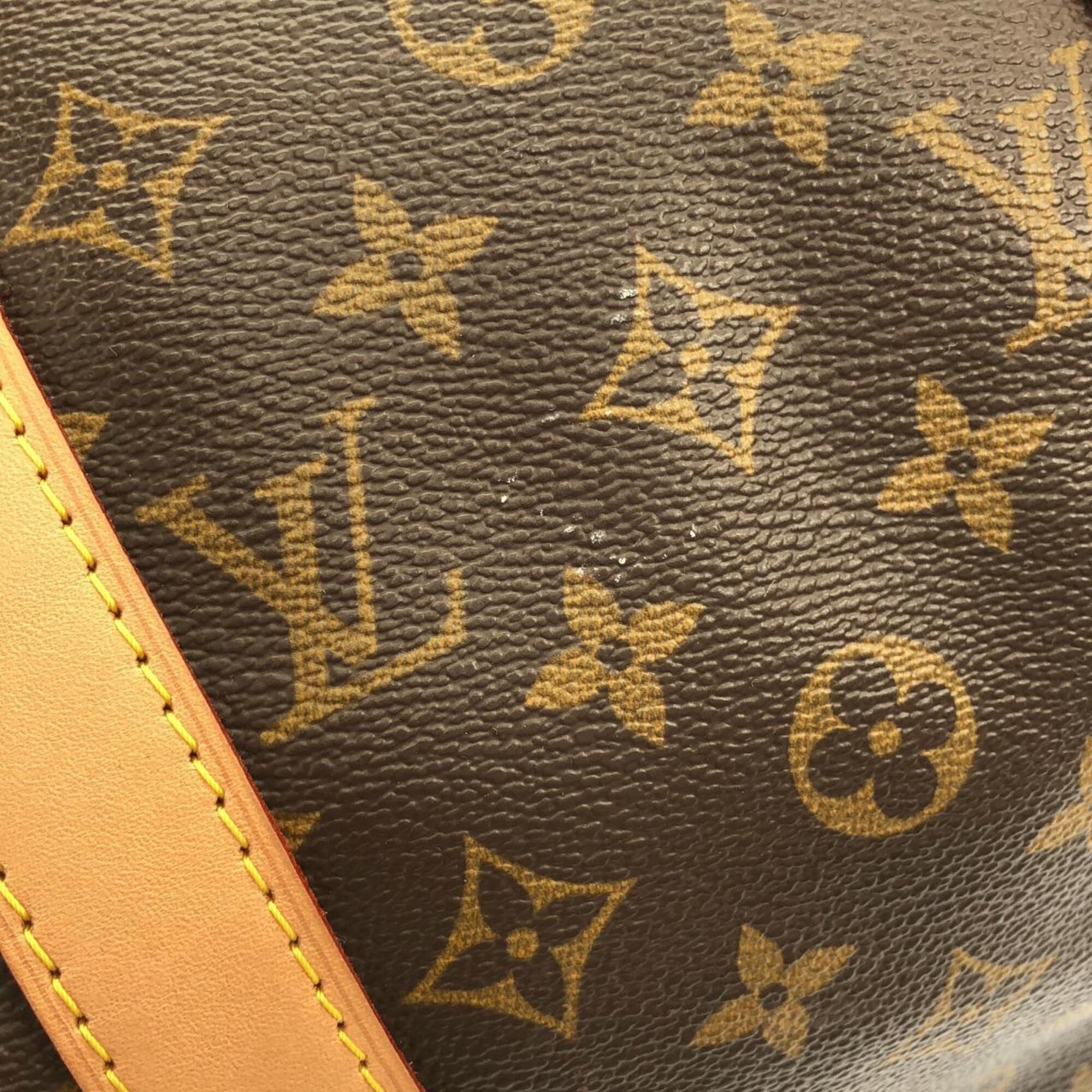 Louis Vuitton Marron Coated Canvas Boston Bag (Pre-Owned)