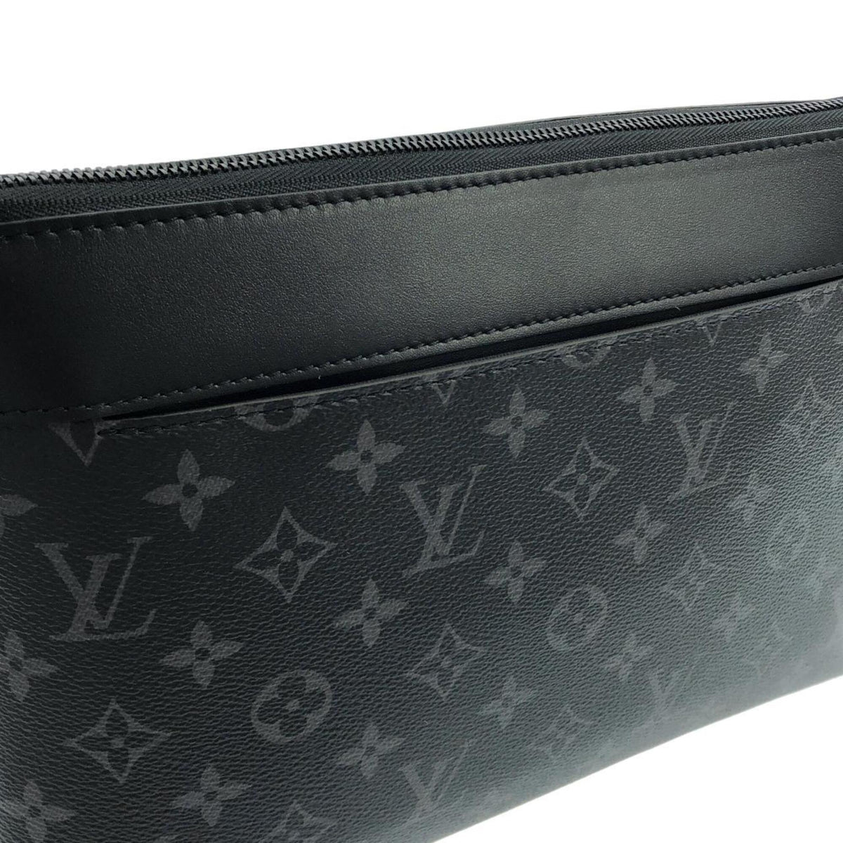 Louis Vuitton Black Coated Canvas Handbag Pochette (Pre-Owned)